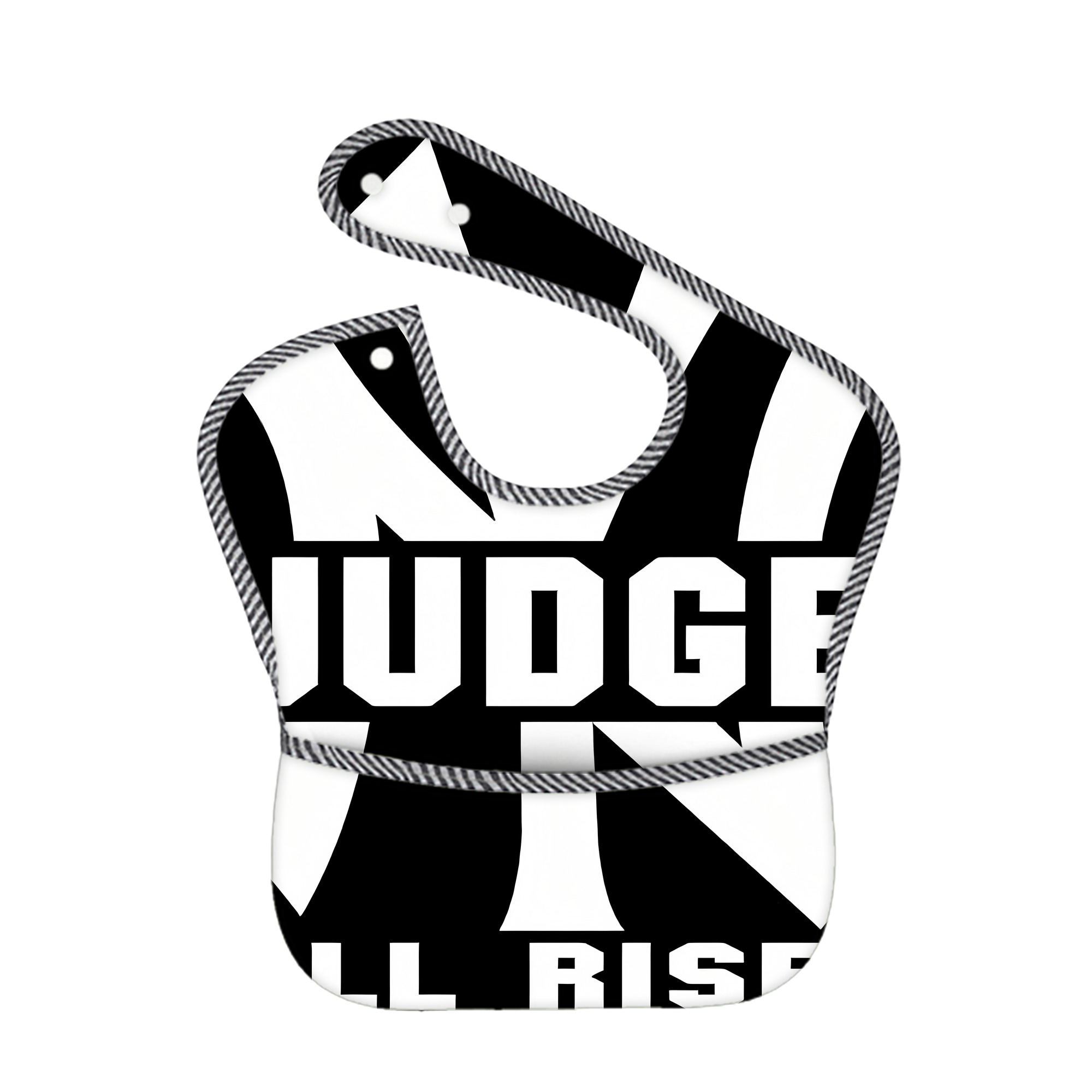Aaron Judge 99 All Rise Adjustable Waterproof Toddler Bib – Full-Print Durable Polyester – Foldable Crumb Pocket – Easy Snap Closure – Soft