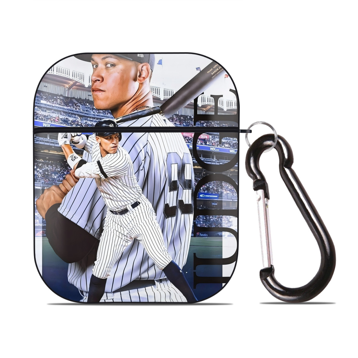 Aaron Judge 99 All Rise AirPods 2 Case Hard Shell Black, Flexible PC Material, Precise Cutouts, Full Protection, Anti-Fingerprint, Washable, Includes Keychain – Durable & Slim Design
