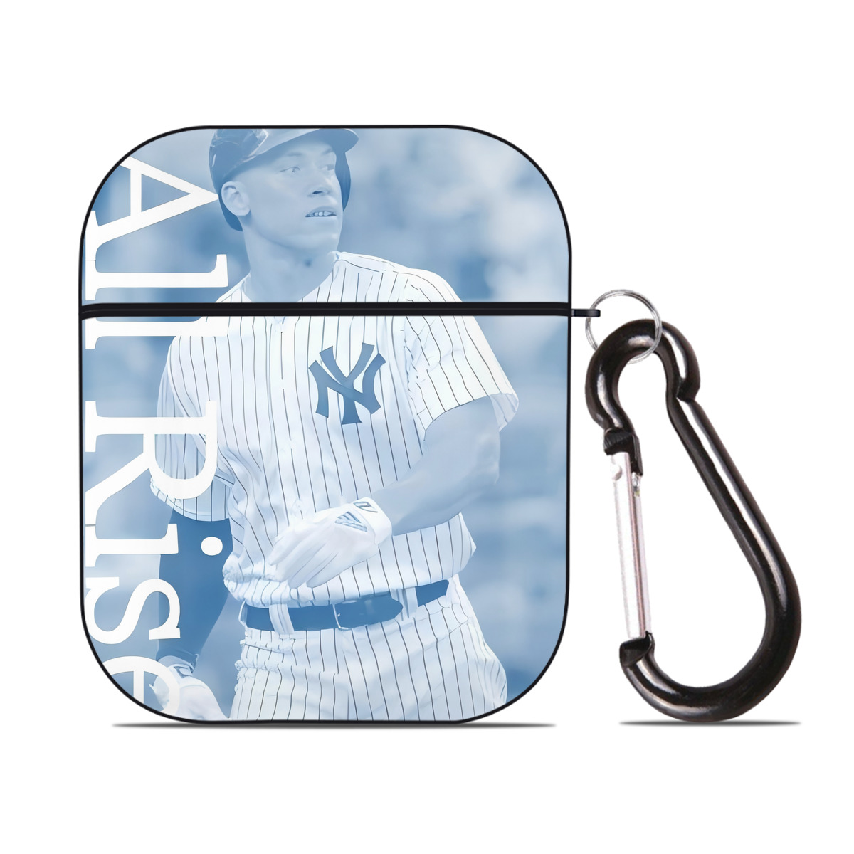 Aaron Judge 99 All Rise AirPods 2 Case Hard Shell Black, Flexible PC Material, Precise Cutouts, Full Protection, Anti-Fingerprint, Washable, Includes Keychain – Durable & Slim Design