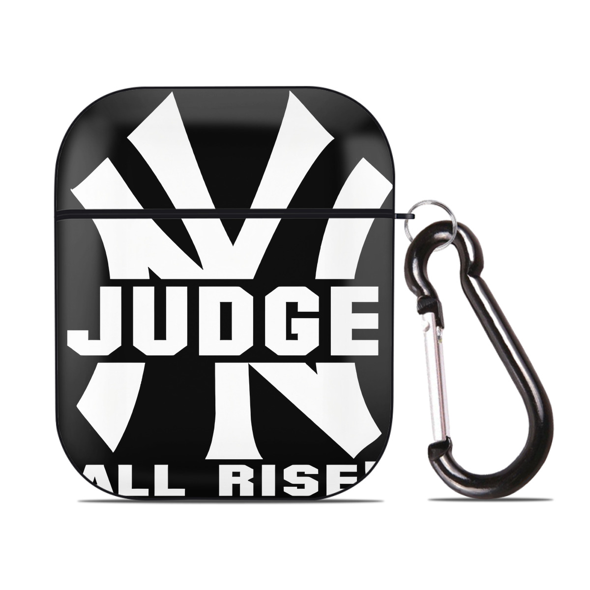 Aaron Judge 99 All Rise AirPods 2 Case Hard Shell Black, Flexible PC Material, Precise Cutouts, Full Protection, Anti-Fingerprint, Washable, Includes Keychain – Durable & Slim Design