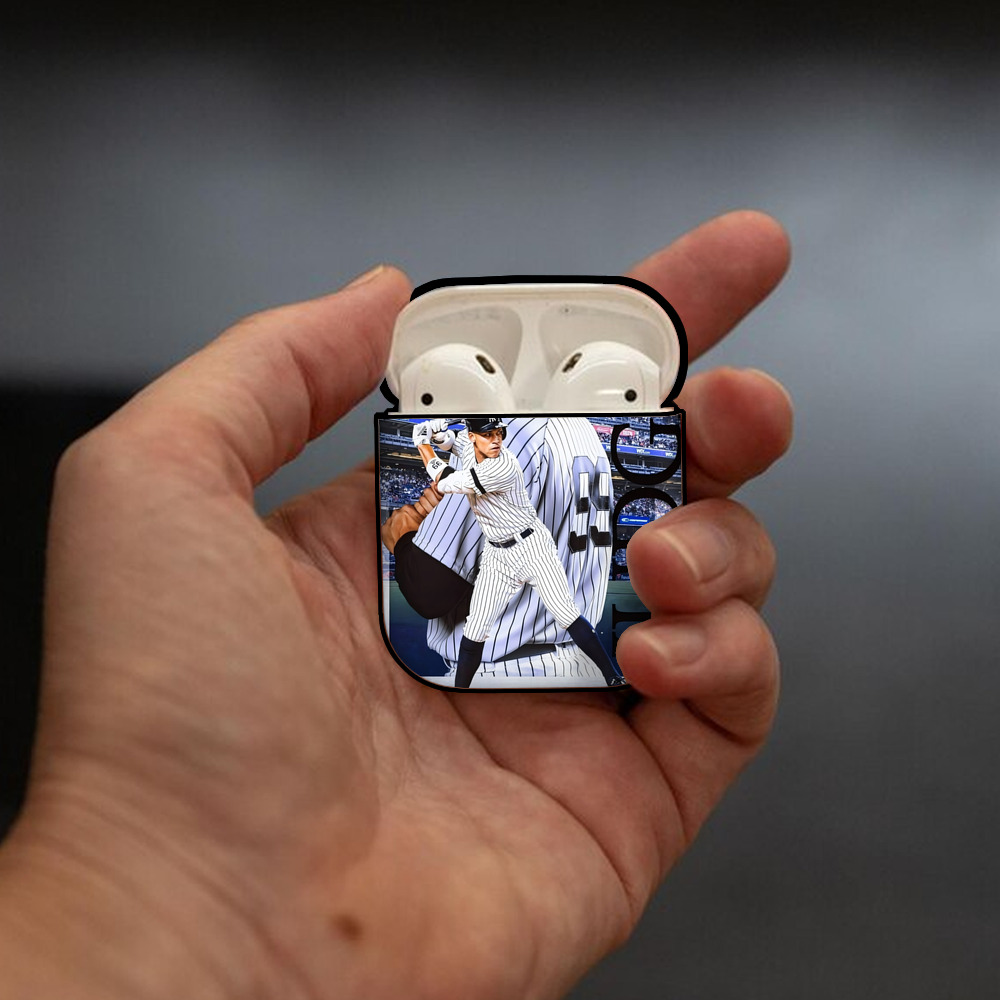 Aaron Judge 99 All Rise AirPods 2 Case Hard Shell Black, Flexible PC Material, Precise Cutouts, Full Protection, Anti-Fingerprint, Washable, Includes Keychain – Durable & Slim Design
