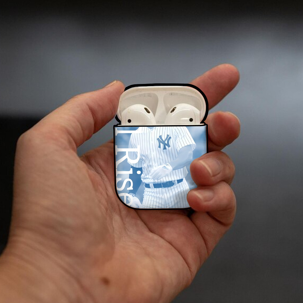 Aaron Judge 99 All Rise AirPods 2 Case Hard Shell Black, Flexible PC Material, Precise Cutouts, Full Protection, Anti-Fingerprint, Washable, Includes Keychain – Durable & Slim Design