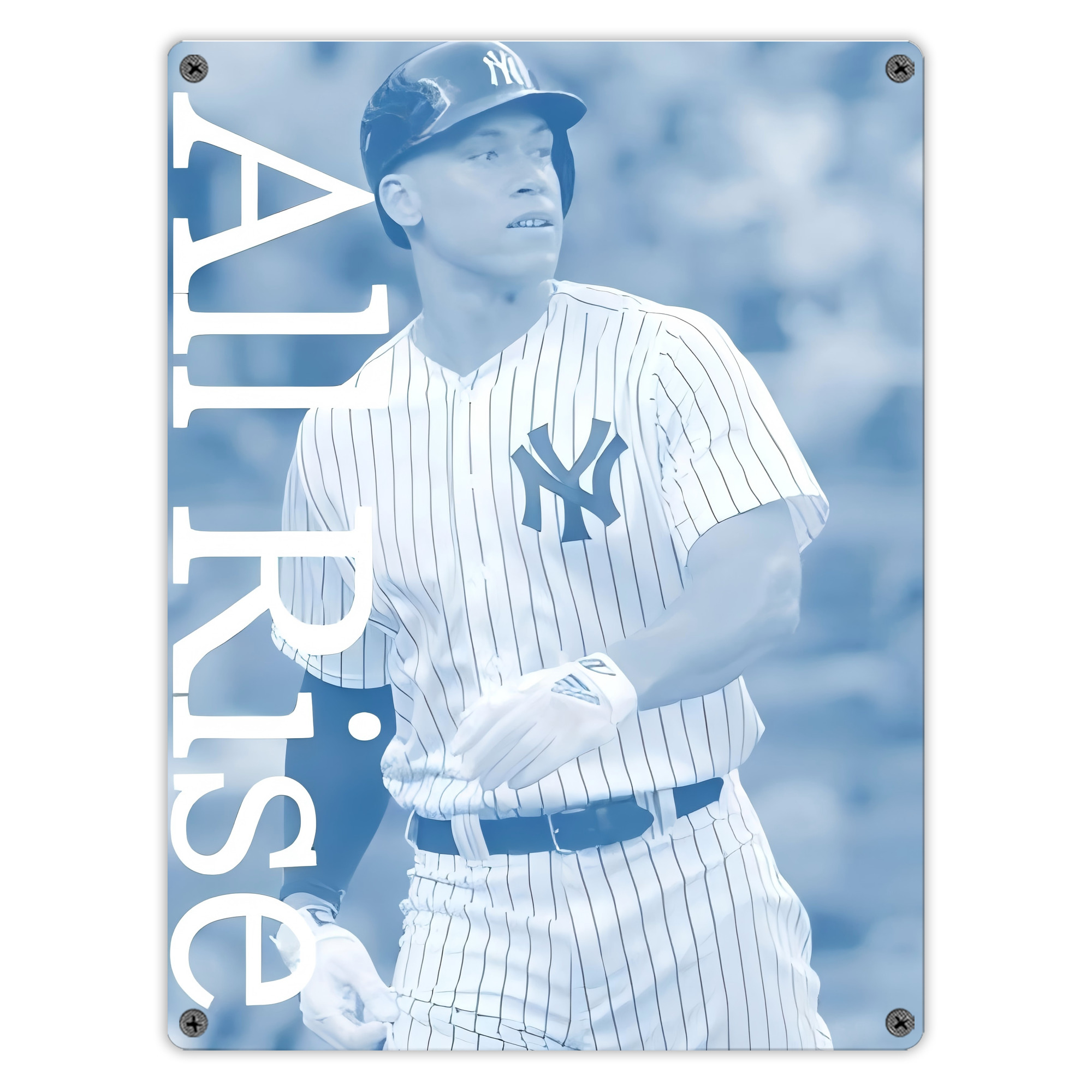 Aaron Judge 99 All Rise Vintage Metal Tin Sign 12x16inch – Retro Wall Art Decor For Home, Bar, Kitchen, Bedroom, Office – Durable Iron Sheet Poster, Easy To Hang, Full-Color Printing
