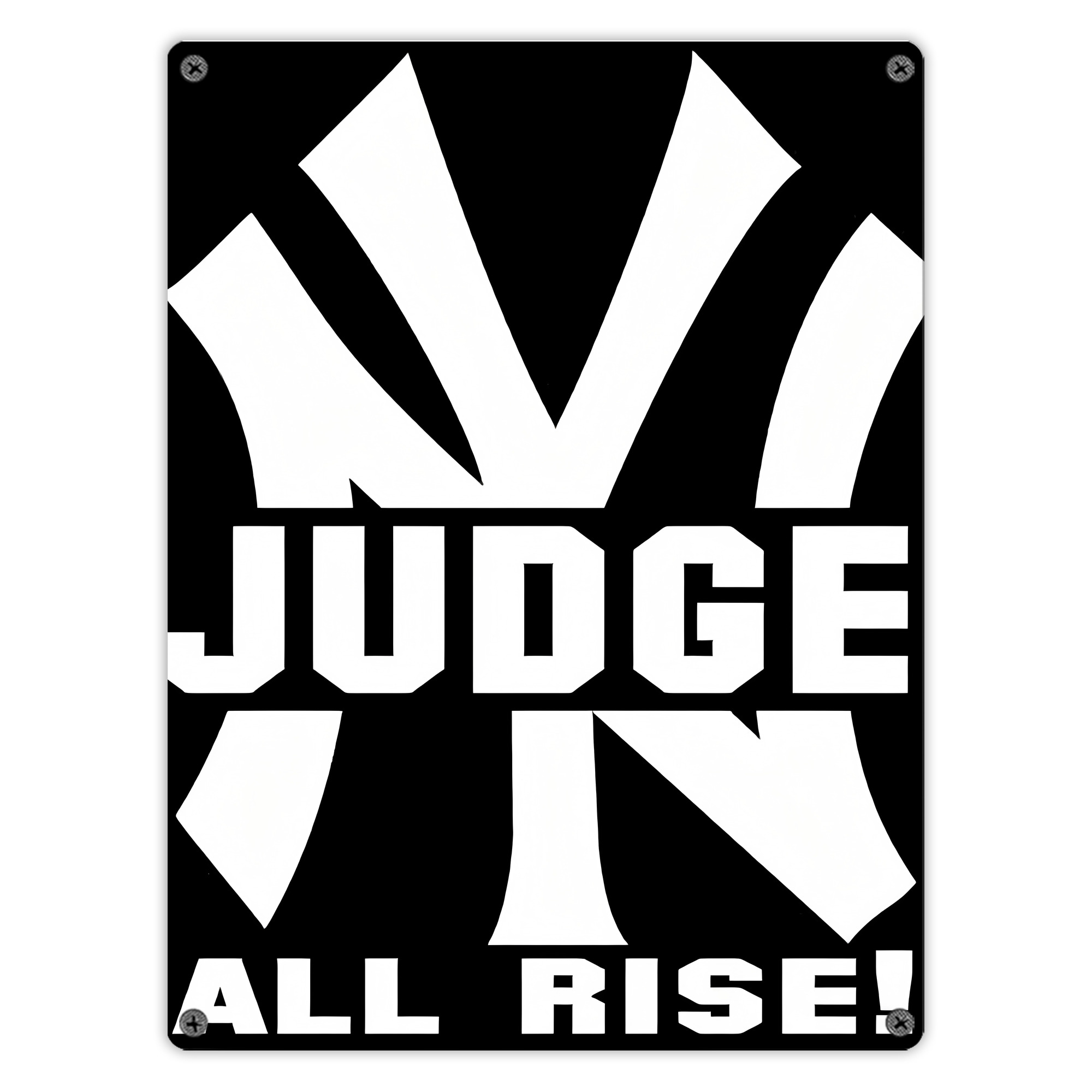 Aaron Judge 99 All Rise Vintage Metal Tin Sign 12x16inch – Retro Wall Art Decor For Home, Bar, Kitchen, Bedroom, Office – Durable Iron Sheet Poster, Easy To Hang, Full-Color Printing