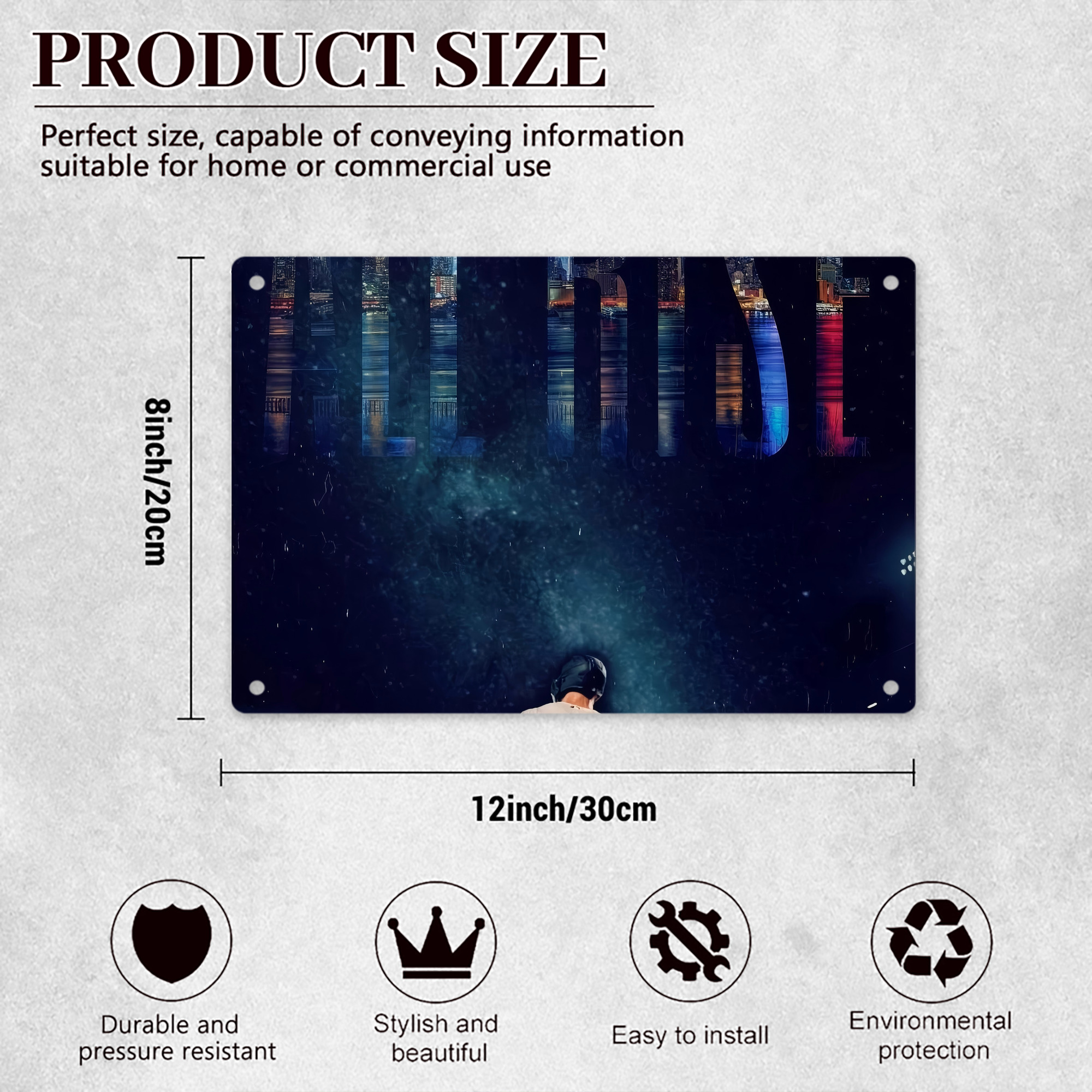 Aaron Judge 99 All Rise Decorative Aluminum Plaque – Horizontal Design – Durable, Stylish, Easy To Install – Ideal For Home, Office, Bar, And More