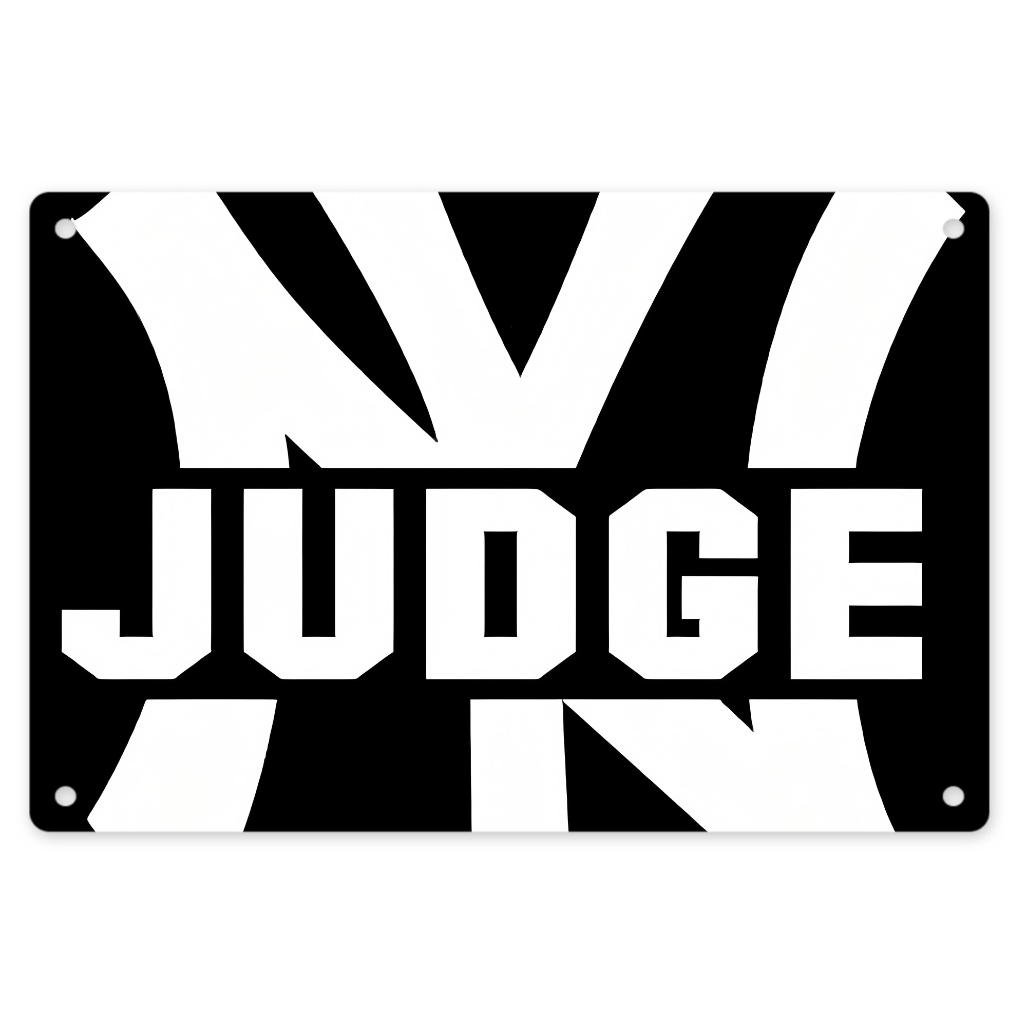 Aaron Judge 99 All Rise Decorative Aluminum Plaque – Horizontal Design – Durable, Stylish, Easy To Install – Ideal For Home, Office, Bar, And More