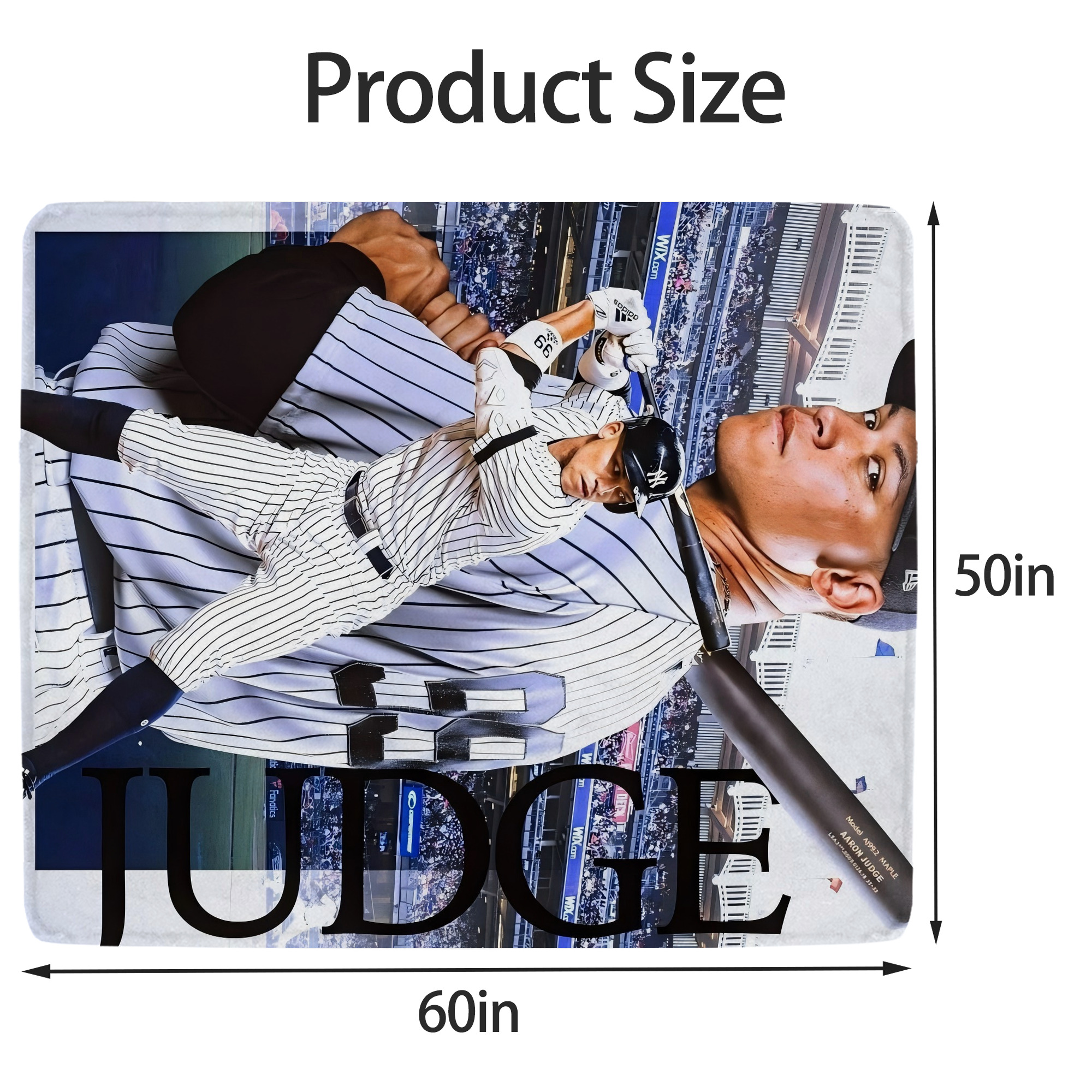 Aaron Judge 99 All Rise Soft Fleece Throw Blanket 50 X 60 Inch – Super Soft, Lightweight, And Durable – Perfect For Sofa, Bed, Camping, And More – Ideal Gift For Family And Friends