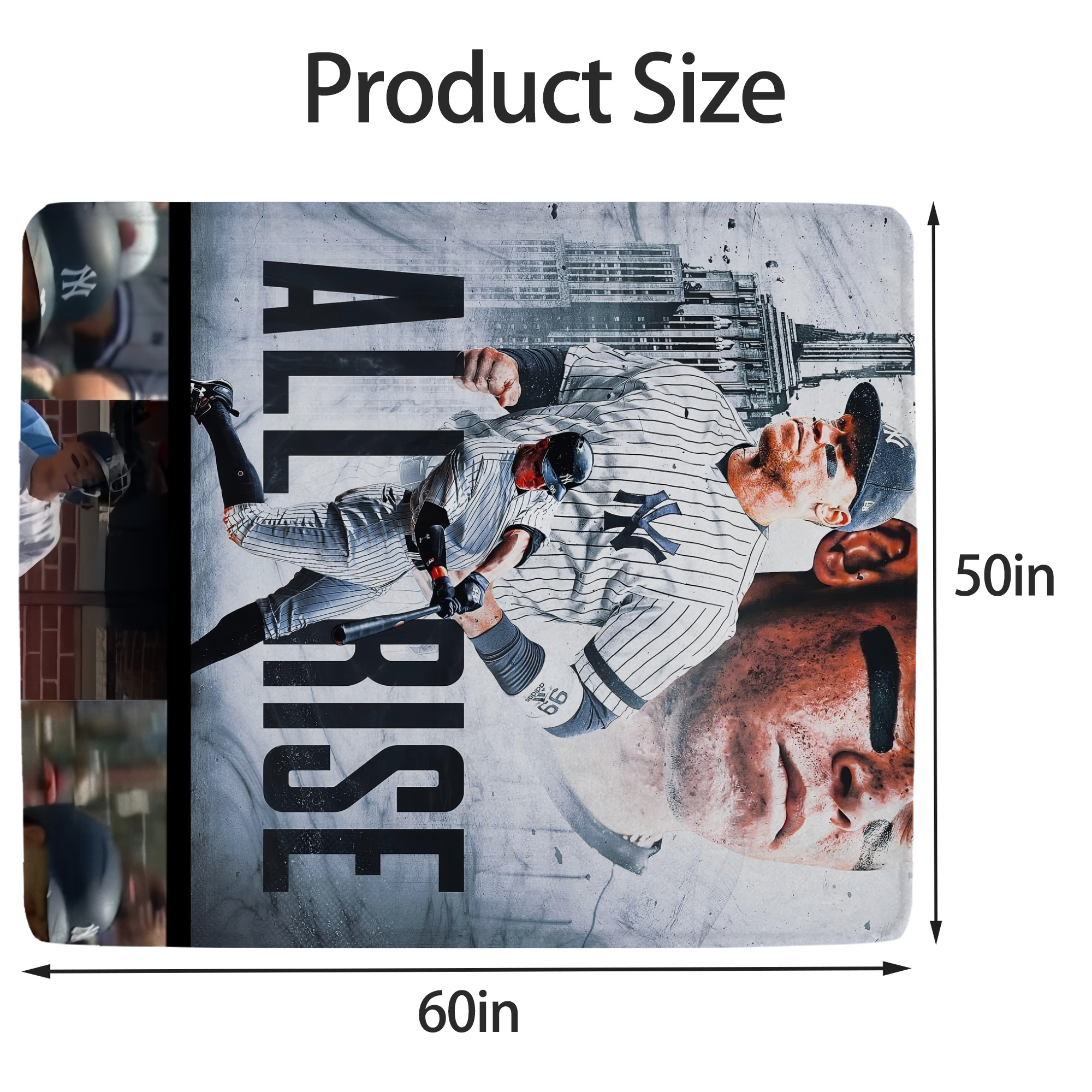 Aaron Judge 99 All Rise Soft Fleece Throw Blanket 50 X 60 Inch – Super Soft, Lightweight, And Durable – Perfect For Sofa, Bed, Camping, And More – Ideal Gift For Family And Friends