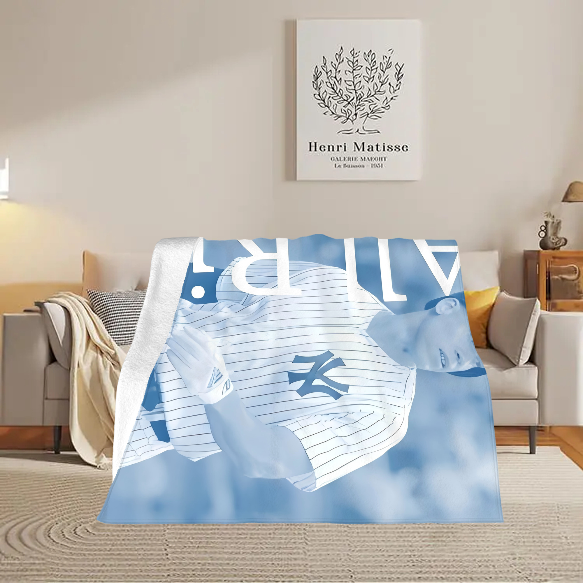 Aaron Judge 99 All Rise Soft Fleece Throw Blanket 50 X 60 Inch – Super Soft, Lightweight, And Durable – Perfect For Sofa, Bed, Camping, And More – Ideal Gift For Family And Friends