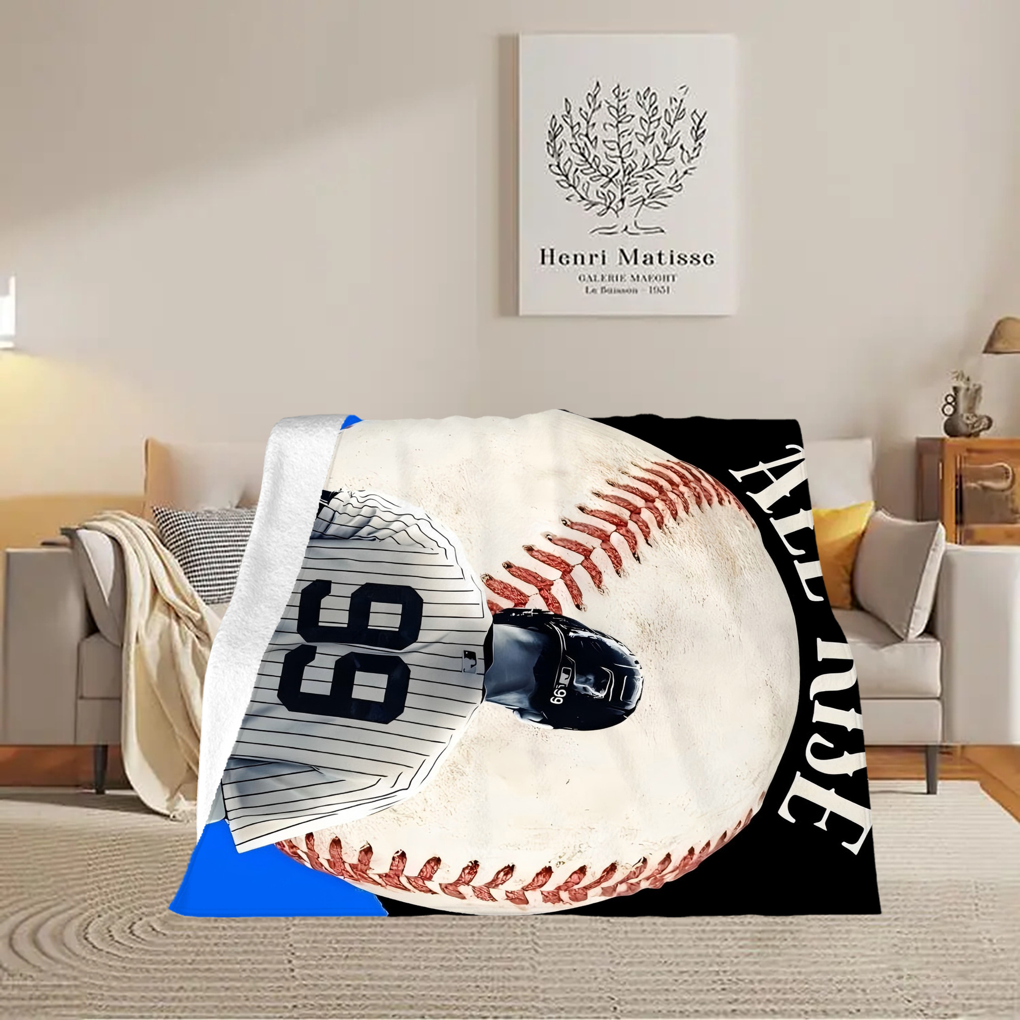 Aaron Judge 99 All Rise Soft Fleece Throw Blanket 50 X 60 Inch – Super Soft, Lightweight, And Durable – Perfect For Sofa, Bed, Camping, And More – Ideal Gift For Family And Friends
