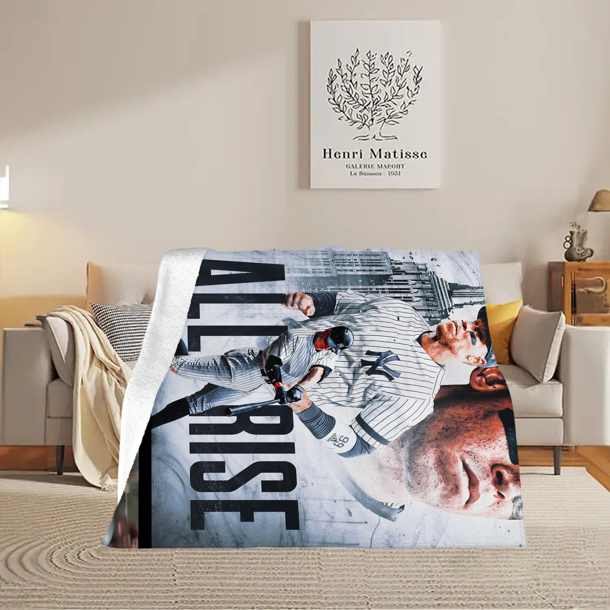 Aaron Judge 99 All Rise Soft Fleece Throw Blanket 50 X 60 Inch – Super Soft, Lightweight, And Durable – Perfect For Sofa, Bed, Camping, And More – Ideal Gift For Family And Friends