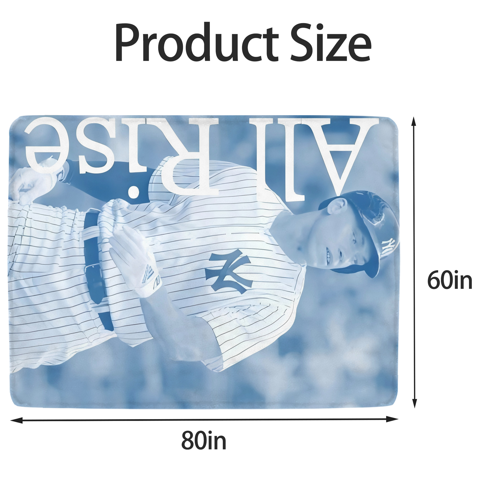 Aaron Judge 99 All Rise Soft Fleece Throw Blanket 60 X 80 Inch – Super Soft, Lightweight, And Durable – Perfect For Sofa, Bed, Camping, And More – Ideal Gift For Family And Friends