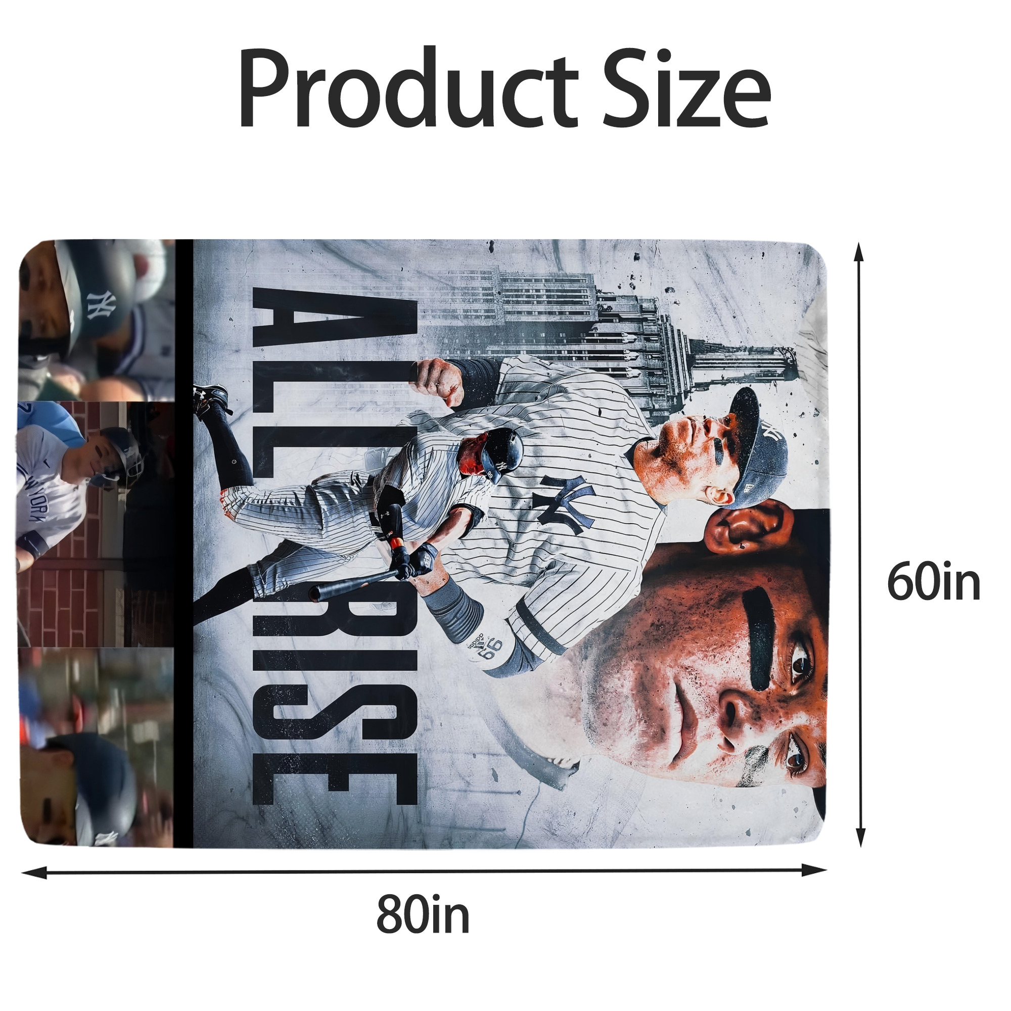 Aaron Judge 99 All Rise Soft Fleece Throw Blanket 60 X 80 Inch – Super Soft, Lightweight, And Durable – Perfect For Sofa, Bed, Camping, And More – Ideal Gift For Family And Friends