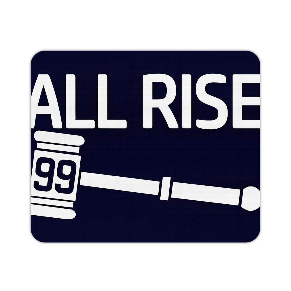 All Rise 99 Aaron Judge Durable Rubber Mouse Pad With Stitched Edges, Waterproof, Non-Slip Surface, Ultra-Thin Design For Gaming, Office