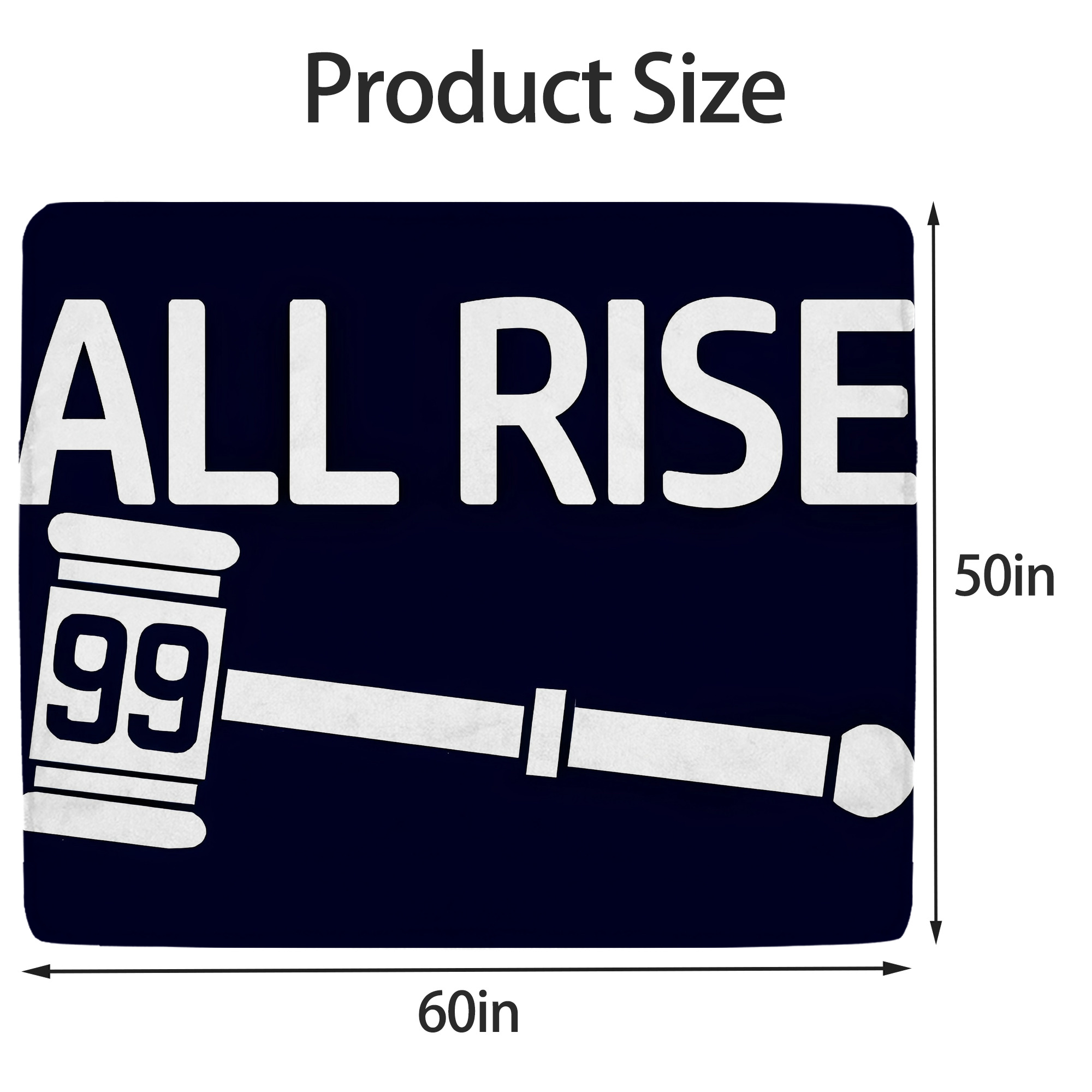 All Rise 99 Aaron Judge Soft Fleece Throw Blanket 50 X 60 Inch – Super Soft, Lightweight, And Durable – Perfect For Sofa, Bed, Camping, And More – Ideal Gift For Family And Friends