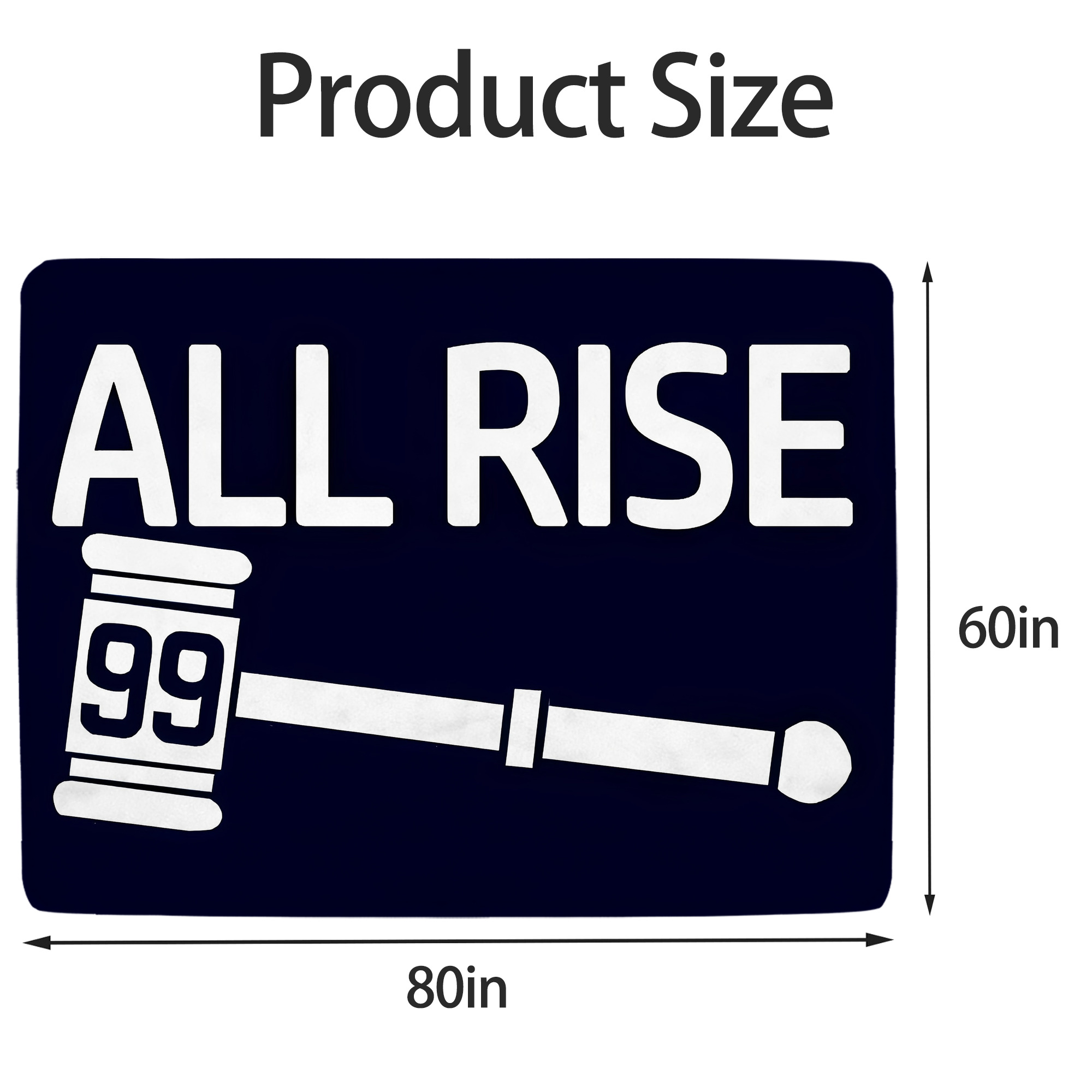 All Rise 99 Aaron Judge Soft Fleece Throw Blanket 60 X 80 Inch – Super Soft, Lightweight, And Durable – Perfect For Sofa, Bed, Camping, And More – Ideal Gift For Family And Friends
