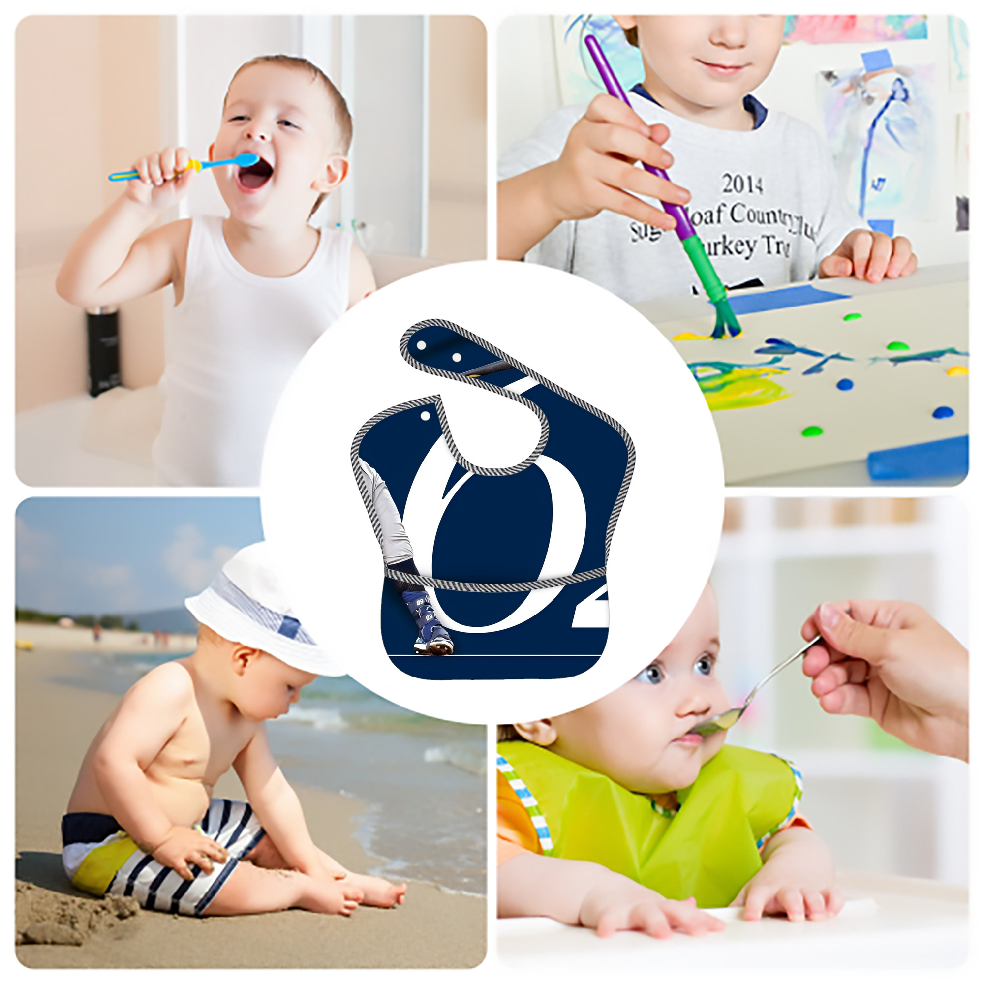 Aaron Judge 62 Home Runs Adjustable Waterproof Toddler Bib – Full-Print Durable Polyester – Foldable Crumb Pocket – Easy Snap Closure – Soft