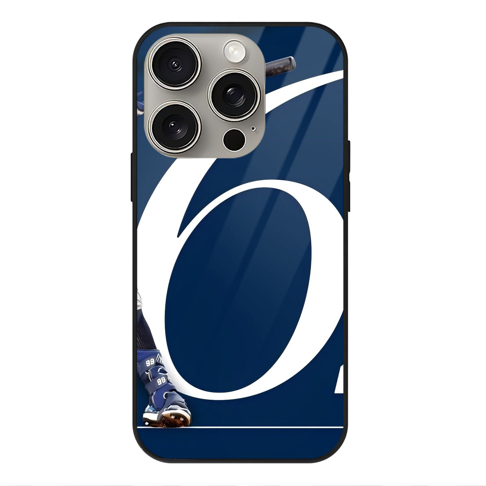 Aaron Judge 62 Home Runs IPhone 15 Pro Mirror Phone Case – UV Printed Glass + TPU – Scratch-Resistant, Wireless Charging Compatible, Precise Fit & Stylish Design