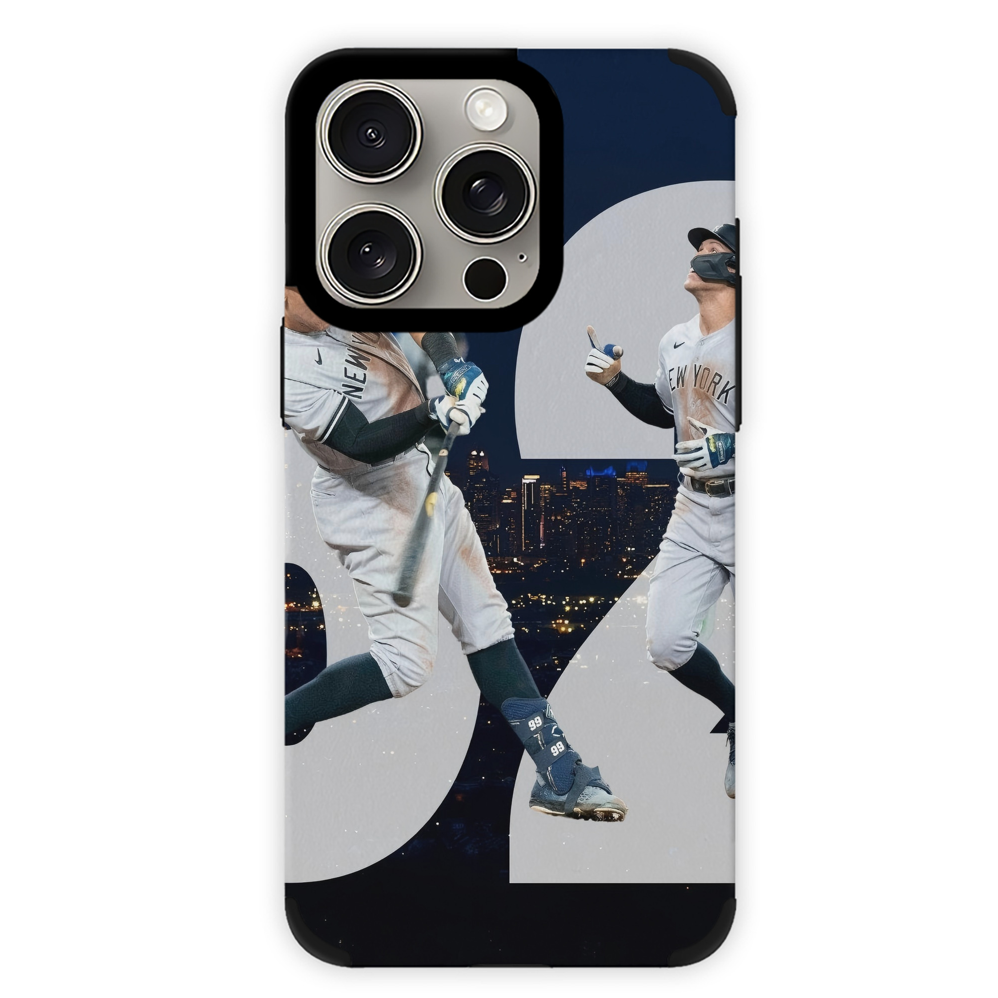 Aaron Judge 62 Home Runs IPhone 15 Pro Max PU Leather Case – Soft Lining, 360° Protection – Precise Fit, 3D Buttons, Easy Charging – Anti-Yellowing, Easy To Clean