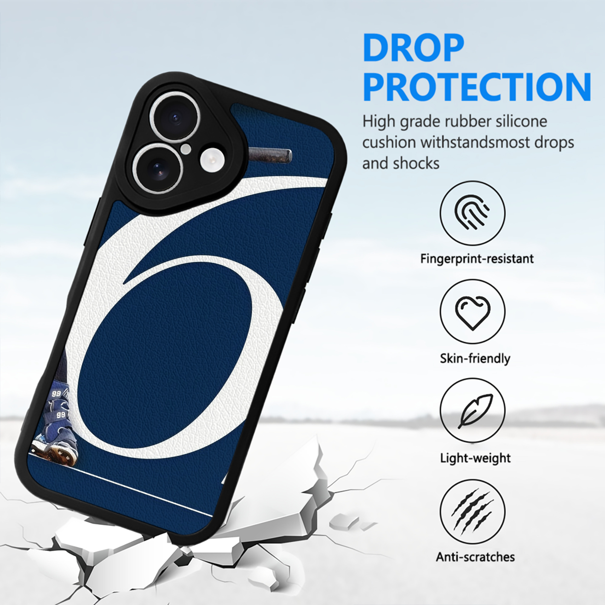 Aaron Judge 62 Home Runs IPhone 16 Silicone Leather Case – UV Print, Lambskin Texture – Perfect Fit, Wireless Charging Compatible, Scratch Resistant, Precise Cutouts – Stylish Protection For IPhone 16