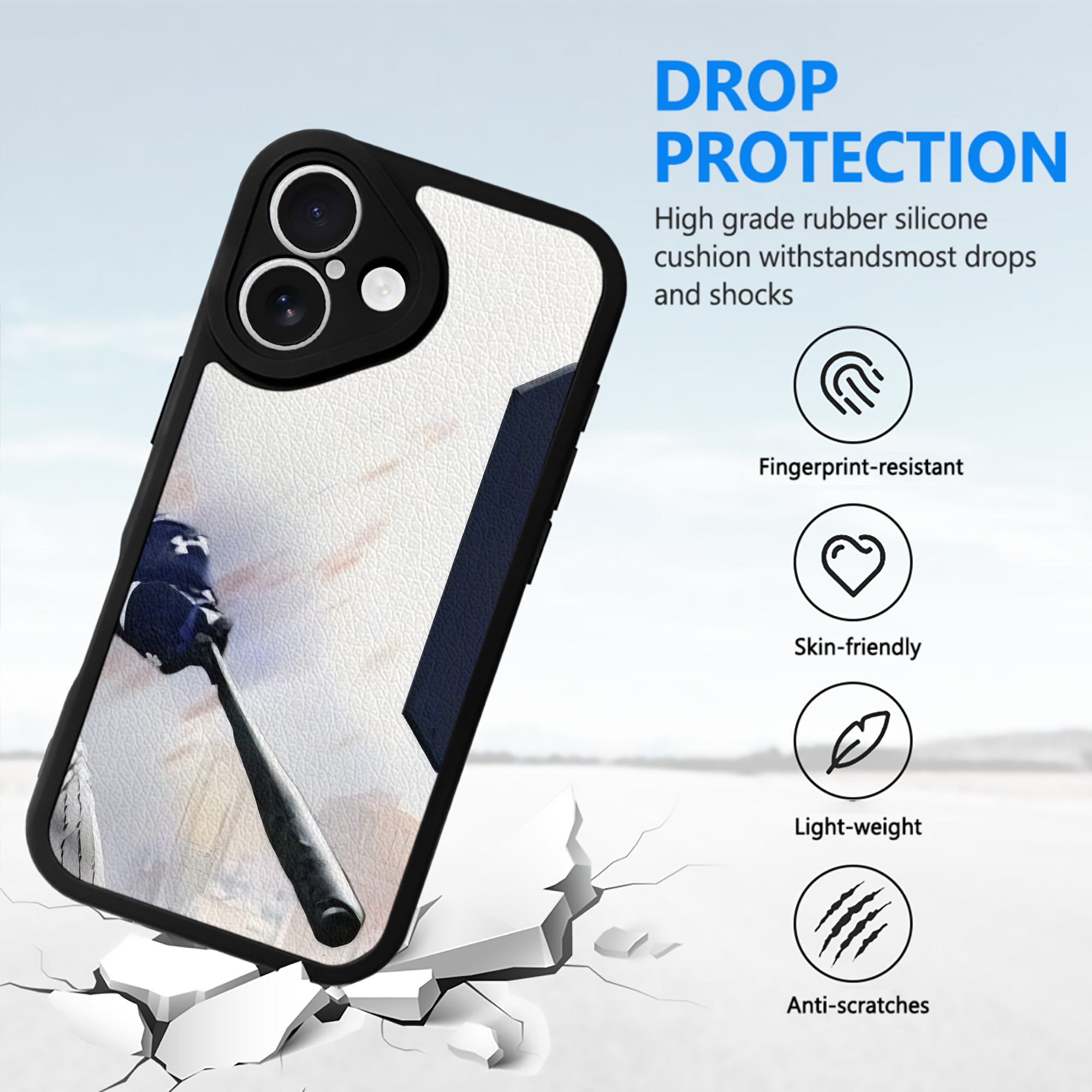 Aaron Judge 62 Home Runs IPhone 16 Silicone Leather Case – UV Print, Lambskin Texture – Perfect Fit, Wireless Charging Compatible, Scratch Resistant, Precise Cutouts – Stylish Protection For IPhone 16