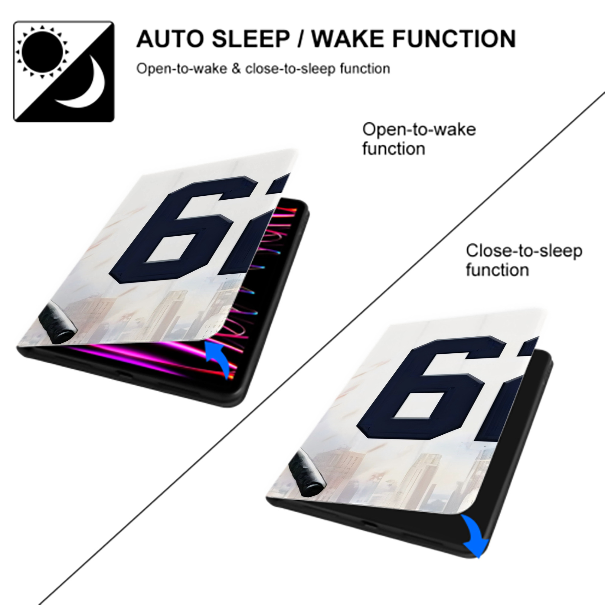 Aaron Judge 62 Home Runs IPad Case Without Pencil Slot – Book-Style Cover With PU Leather & TPU – Slim, Durable, Scratch-Resistant, Full Protection & Easy Access