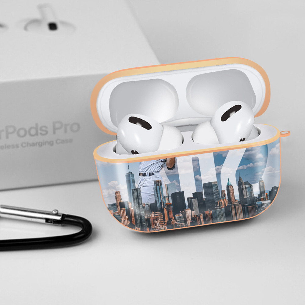 Aaron Judge 62 Home Runs AirPods Pro Protective Case Rose Gold, Flexible PC Material, Precise Fit, Anti-Slip Cover, Full Protection, Fingerprint Resistant, Washable With Keychain
