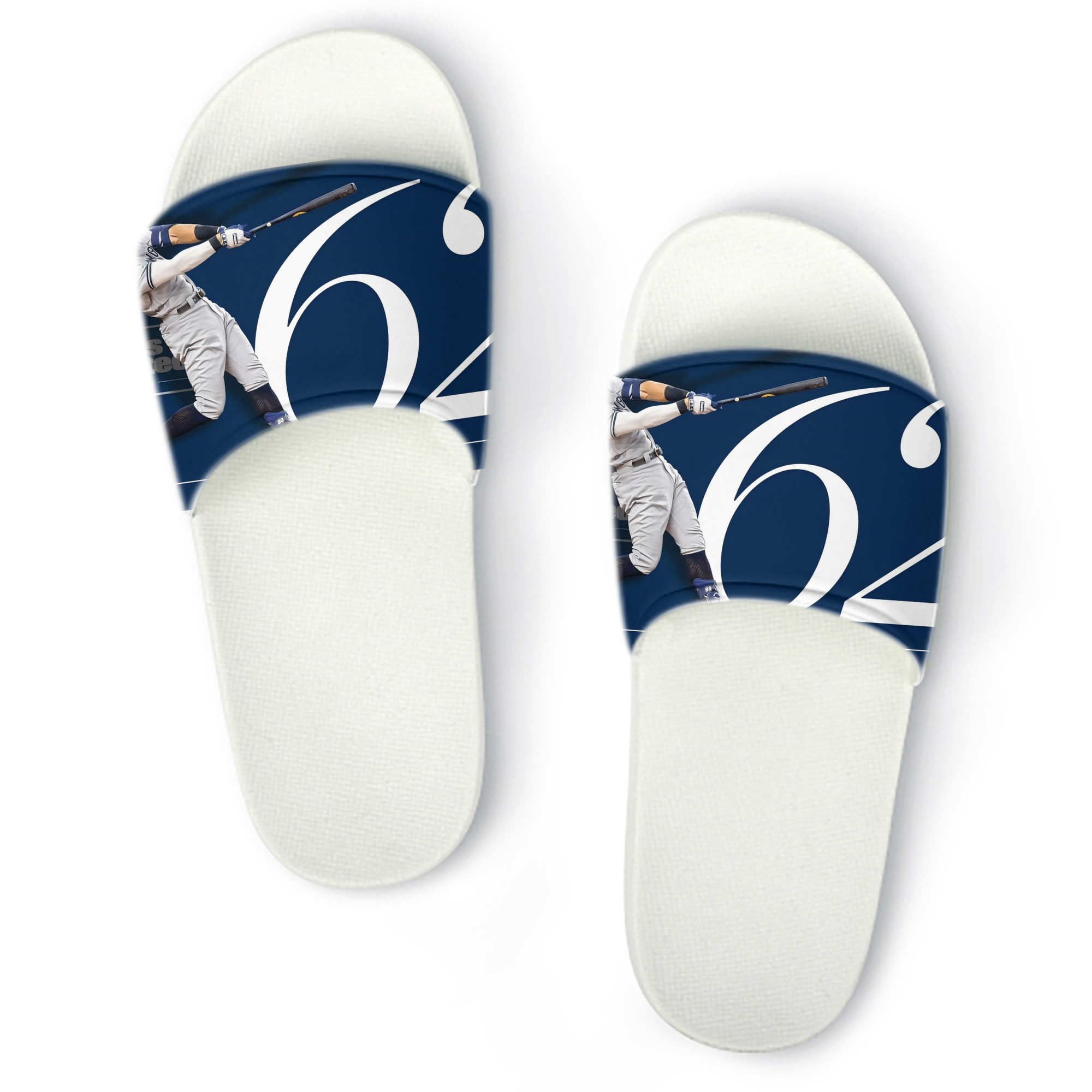 Aaron Judge 62 Home Runs PVC Home Slippers For Men & Women – Durable, Comfortable, Waterproof, Non-Slip, Stylish Casual Indoor & Outdoor Sandals