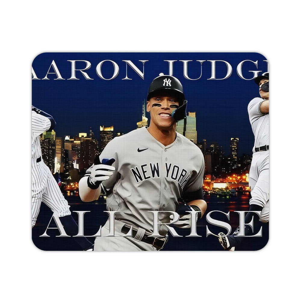 Aaron Judge 99 All Rise Durable Rubber Mouse Pad With Stitched Edges, Waterproof, Non-Slip Surface, Ultra-Thin Design For Gaming, Office