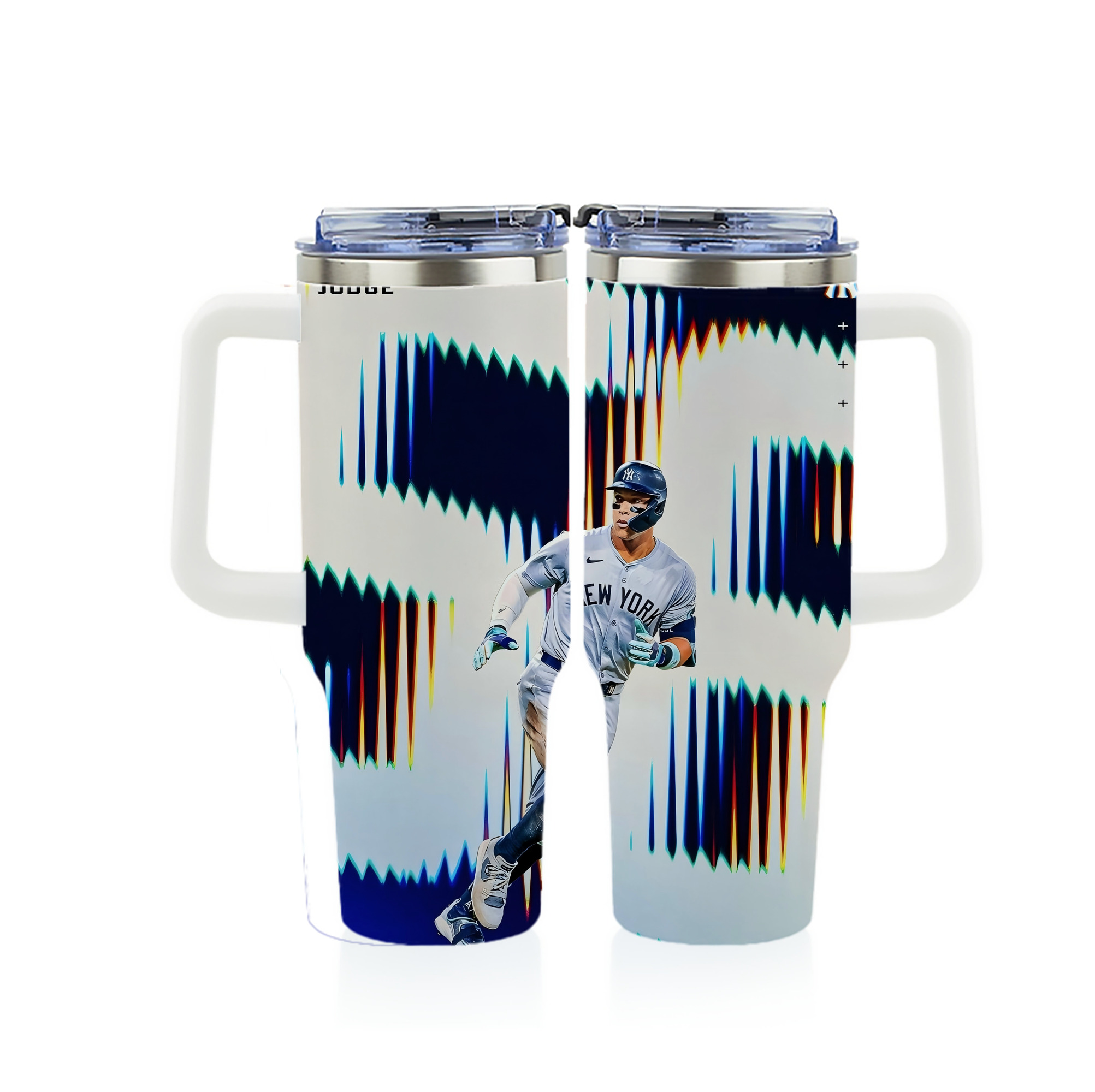 Aaron Judge 56 Home Runs 40oz Full Wrap Car Tumbler – Durable Stainless Steel Travel Mug With Vibrant UV Print – Double Wall Insulated, Fits Most Car Cup Holders