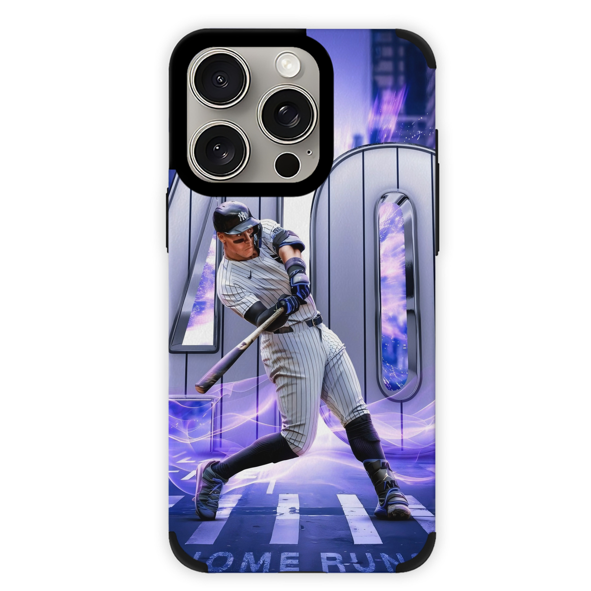 Aaron Judge 40 Home Runs IPhone 15 Pro Max PU Leather Case – Soft Lining, 360° Protection – Precise Fit, 3D Buttons, Easy Charging – Anti-Yellowing, Easy To Clean