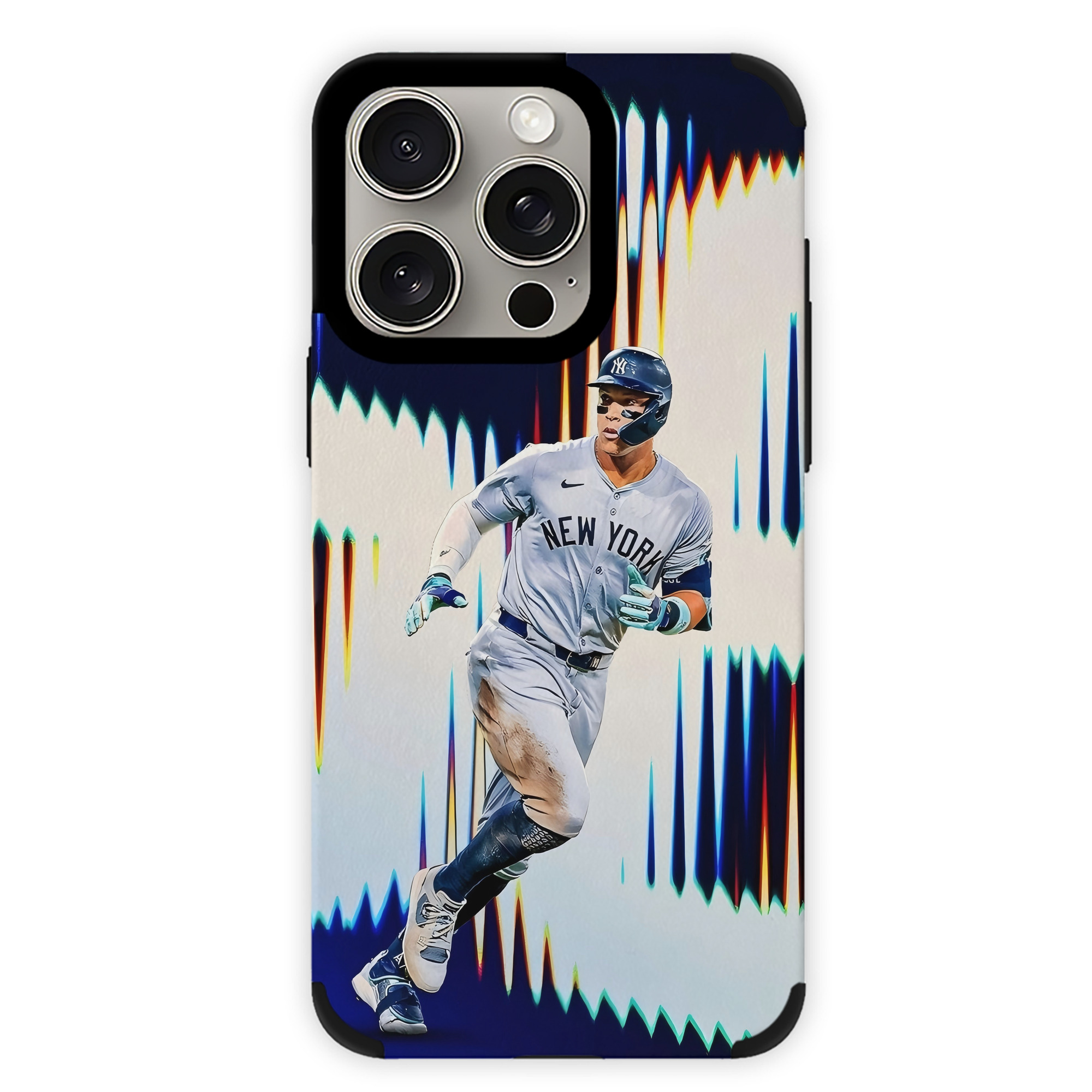 Aaron Judge 56 Home Runs IPhone 15 Pro Max PU Leather Case – Soft Lining, 360° Protection – Precise Fit, 3D Buttons, Easy Charging – Anti-Yellowing, Easy To Clean