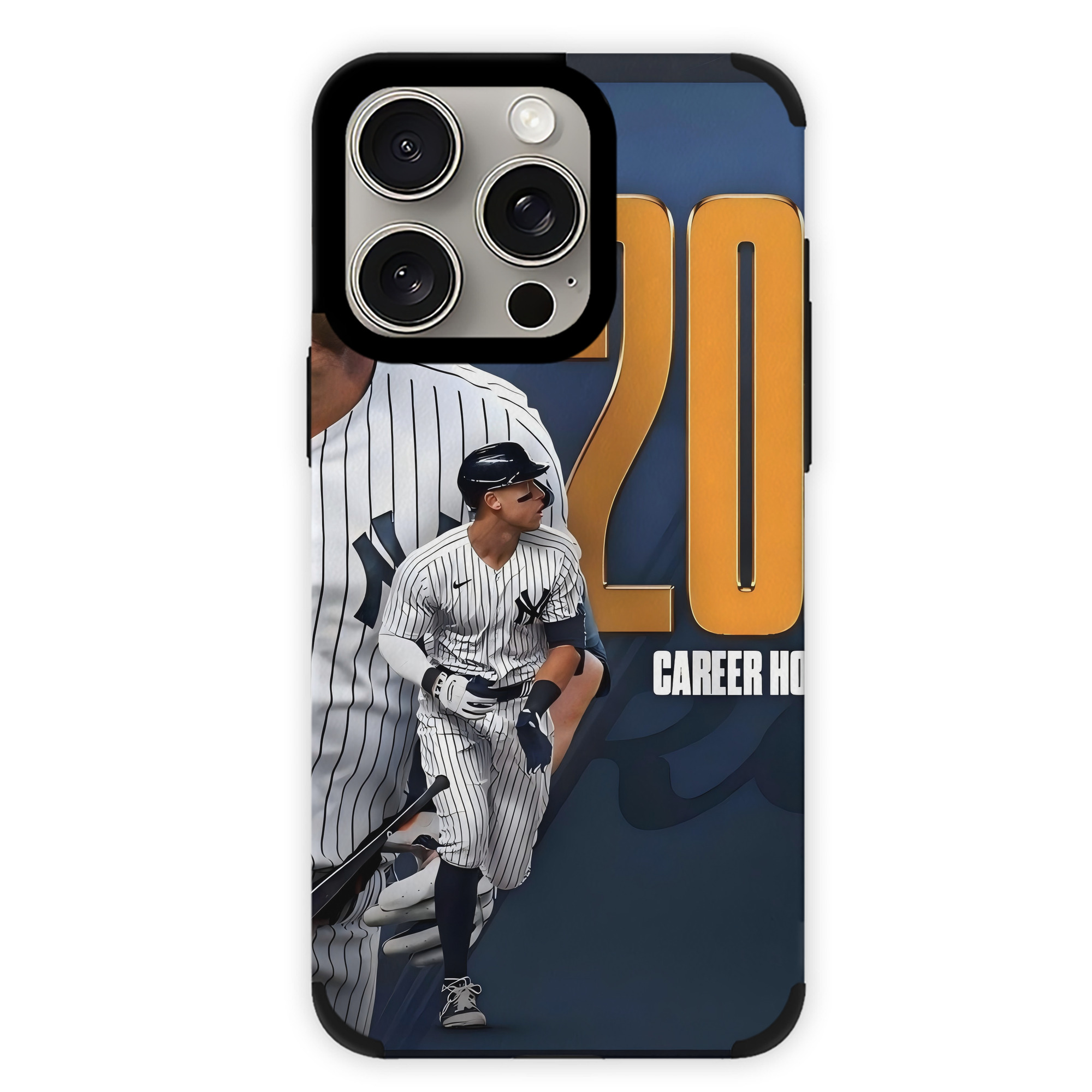 Aaron Judge 200 Home Runs 1 IPhone 15 Pro Max PU Leather Case – Soft Lining, 360° Protection – Precise Fit, 3D Buttons, Easy Charging – Anti-Yellowing, Easy To Clean