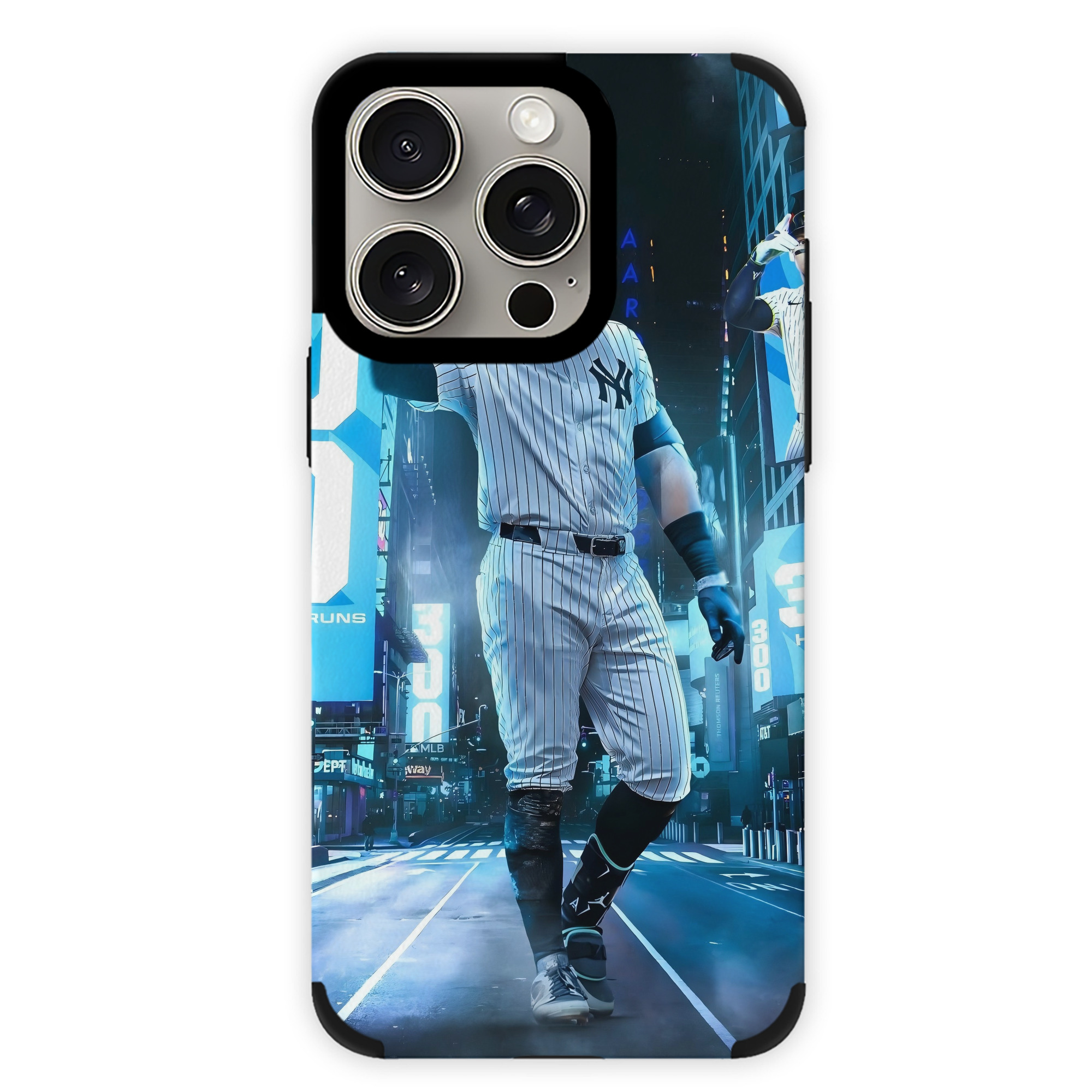 Aaron Judge 300 Home Runs 2 IPhone 15 Pro Max PU Leather Case – Soft Lining, 360° Protection – Precise Fit, 3D Buttons, Easy Charging – Anti-Yellowing, Easy To Clean