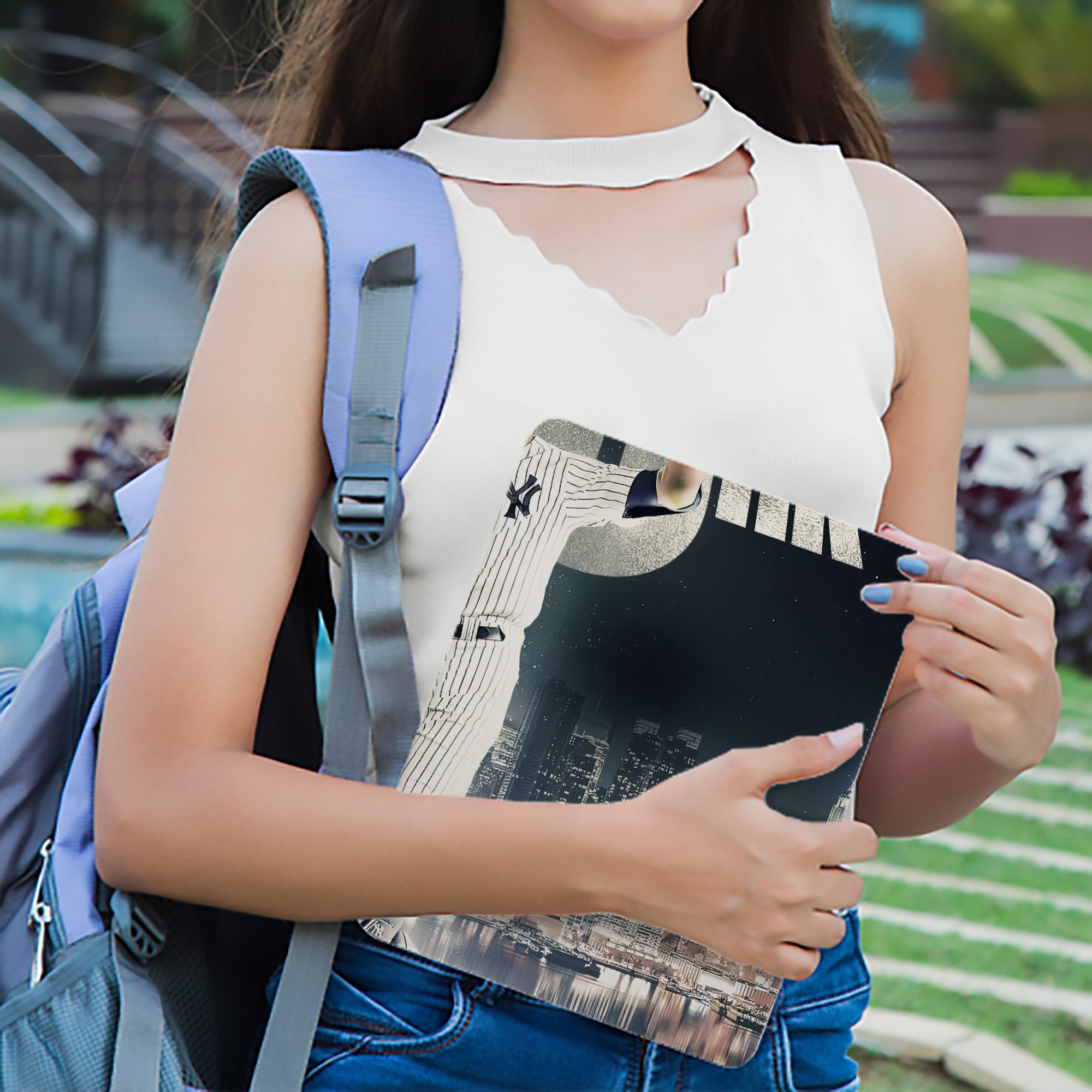 Aaron Judge 55 Home Runs IPad Book-Style Case With Pencil Slot – Slim PU & TPU Cover – Full Protection, Precise Fit, Water & Scratch Resistant