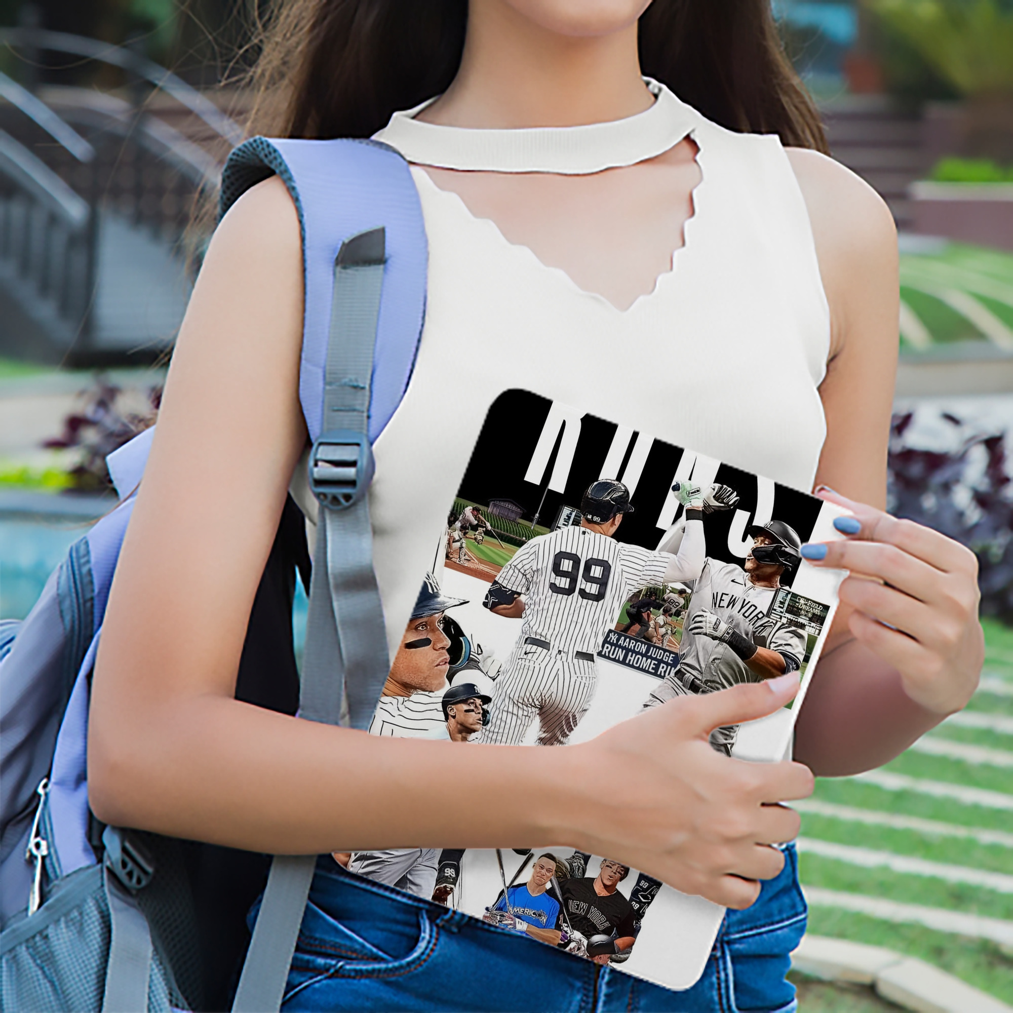 Aaron Judge 200 Home Runs 2 IPad Book-Style Case With Pencil Slot – Slim PU & TPU Cover – Full Protection, Precise Fit, Water & Scratch Resistant