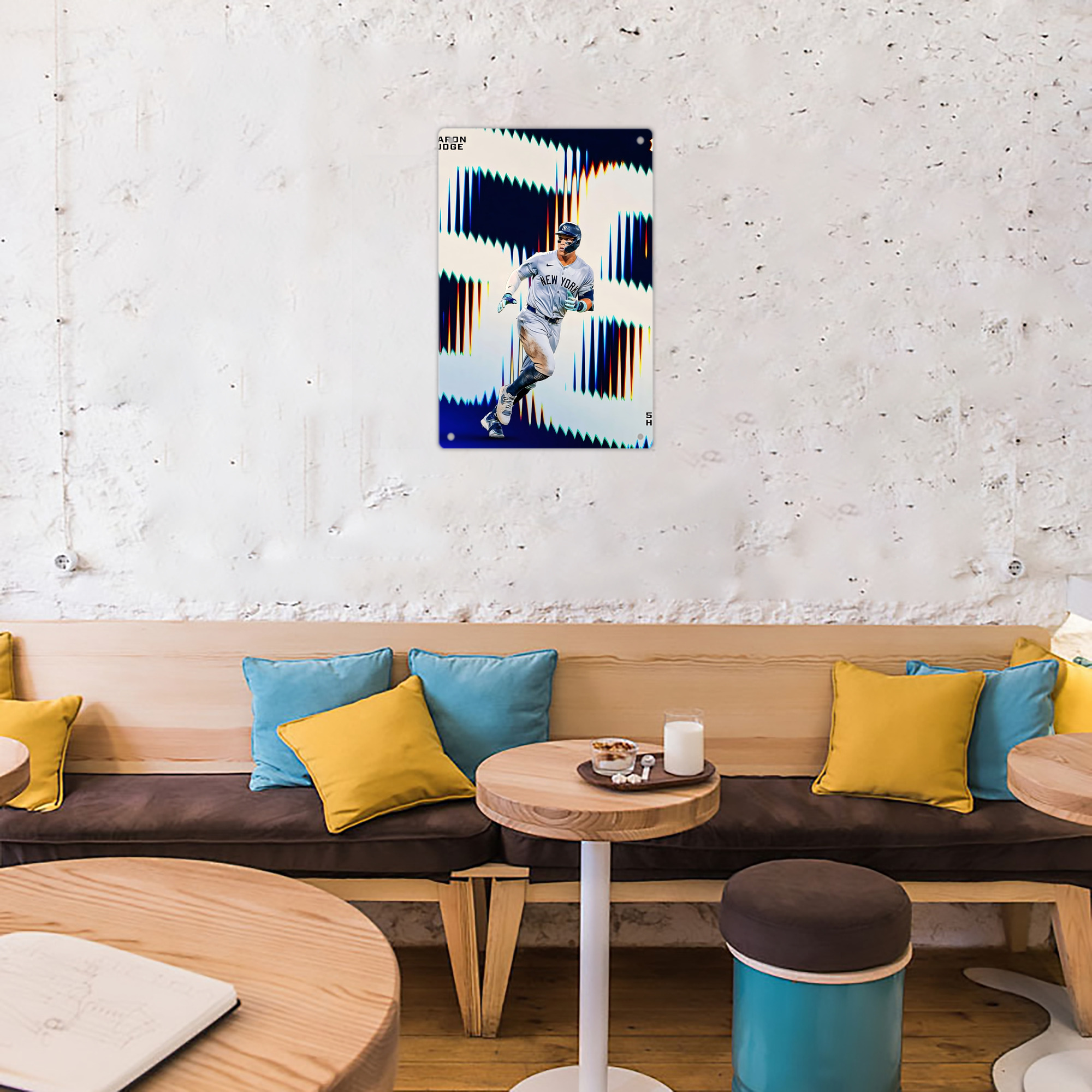 Aaron Judge 56 Home Runs 8x12inch Vertical Aluminum Sign - Durable Fade-Resistant Indoor/Outdoor Safety & Information Plaque For Office, Hotel, Restaurant, Bar, Public Spaces