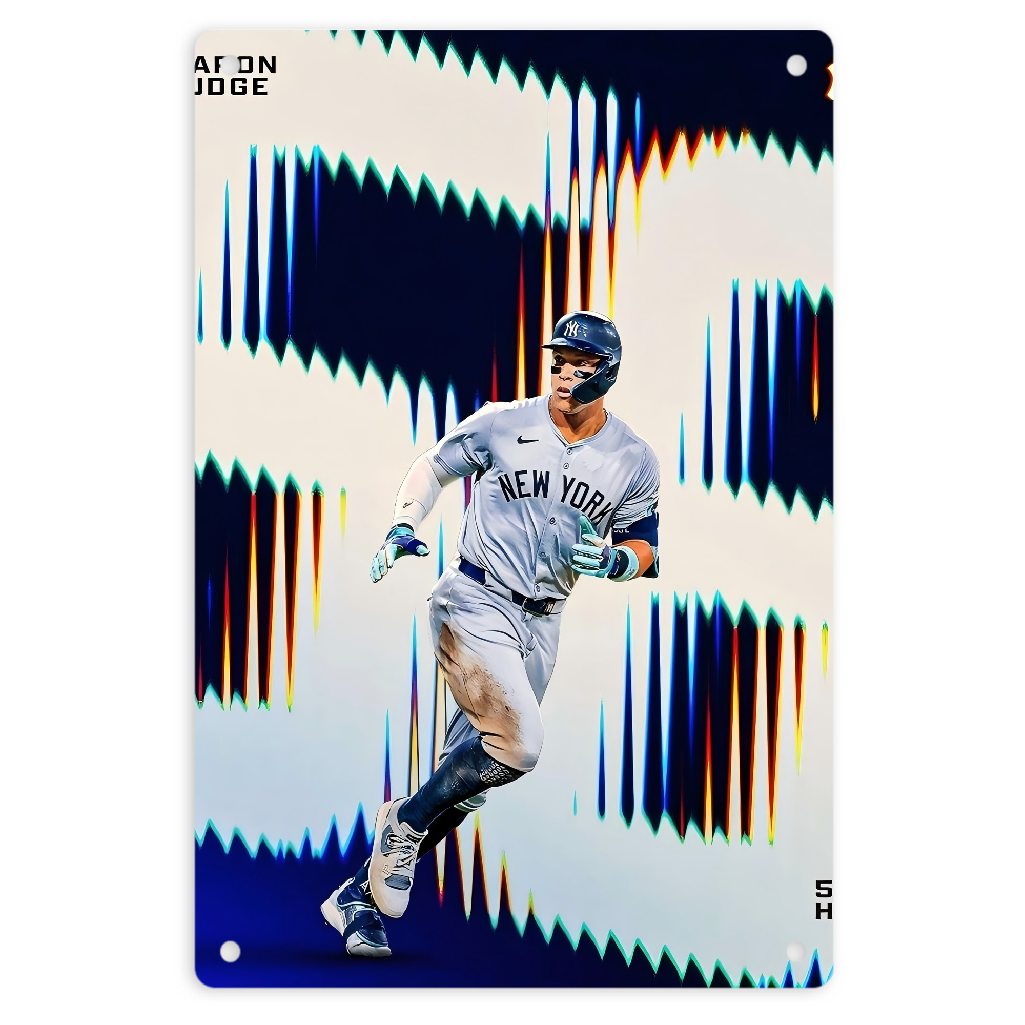 Aaron Judge 56 Home Runs 8x12inch Vertical Aluminum Sign - Durable Fade-Resistant Indoor/Outdoor Safety & Information Plaque For Office, Hotel, Restaurant, Bar, Public Spaces