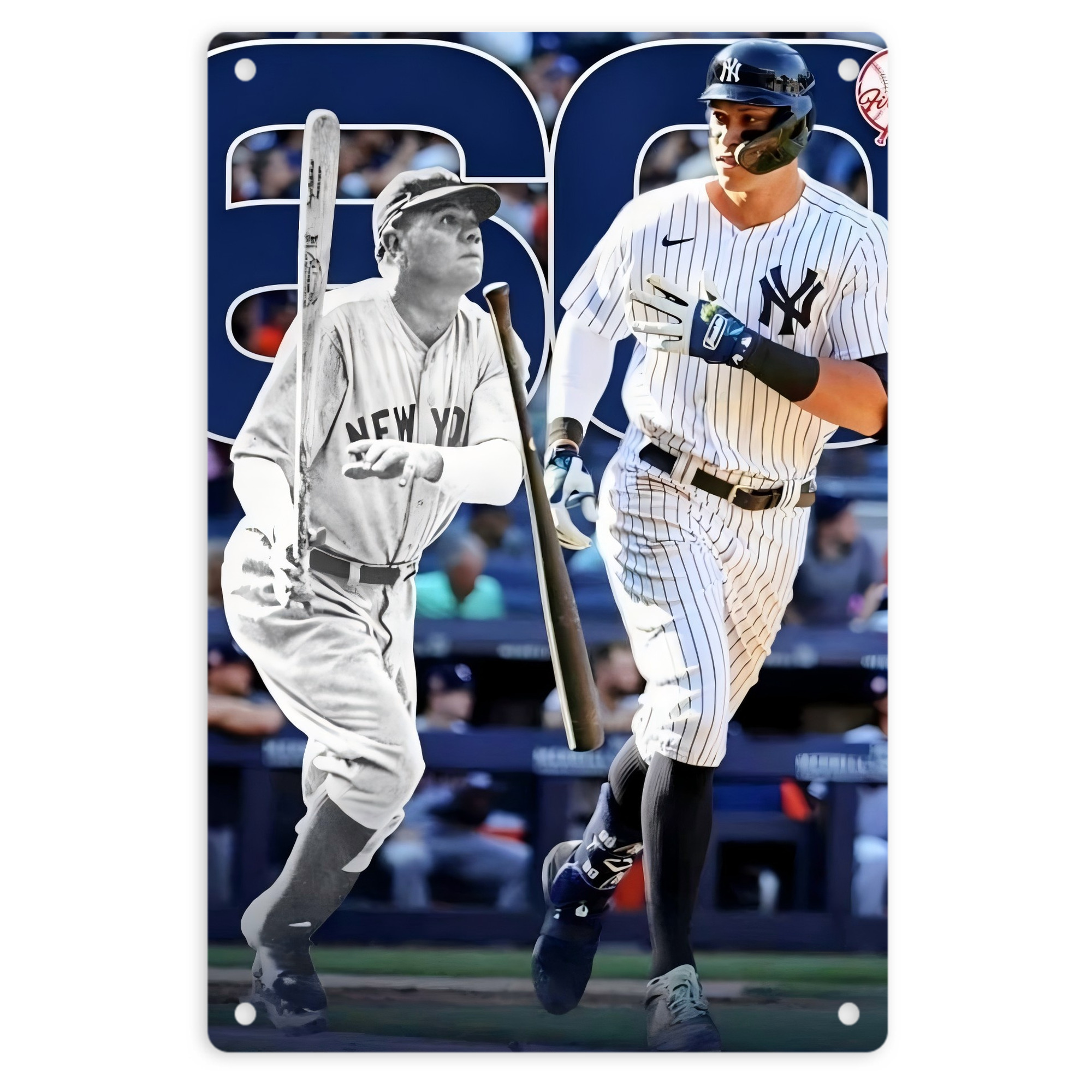 Aaron Judge 60 Home Runs 5 8x12inch Vertical Aluminum Sign - Durable Fade-Resistant Indoor/Outdoor Safety & Information Plaque For Office, Hotel, Restaurant, Bar, Public Spaces