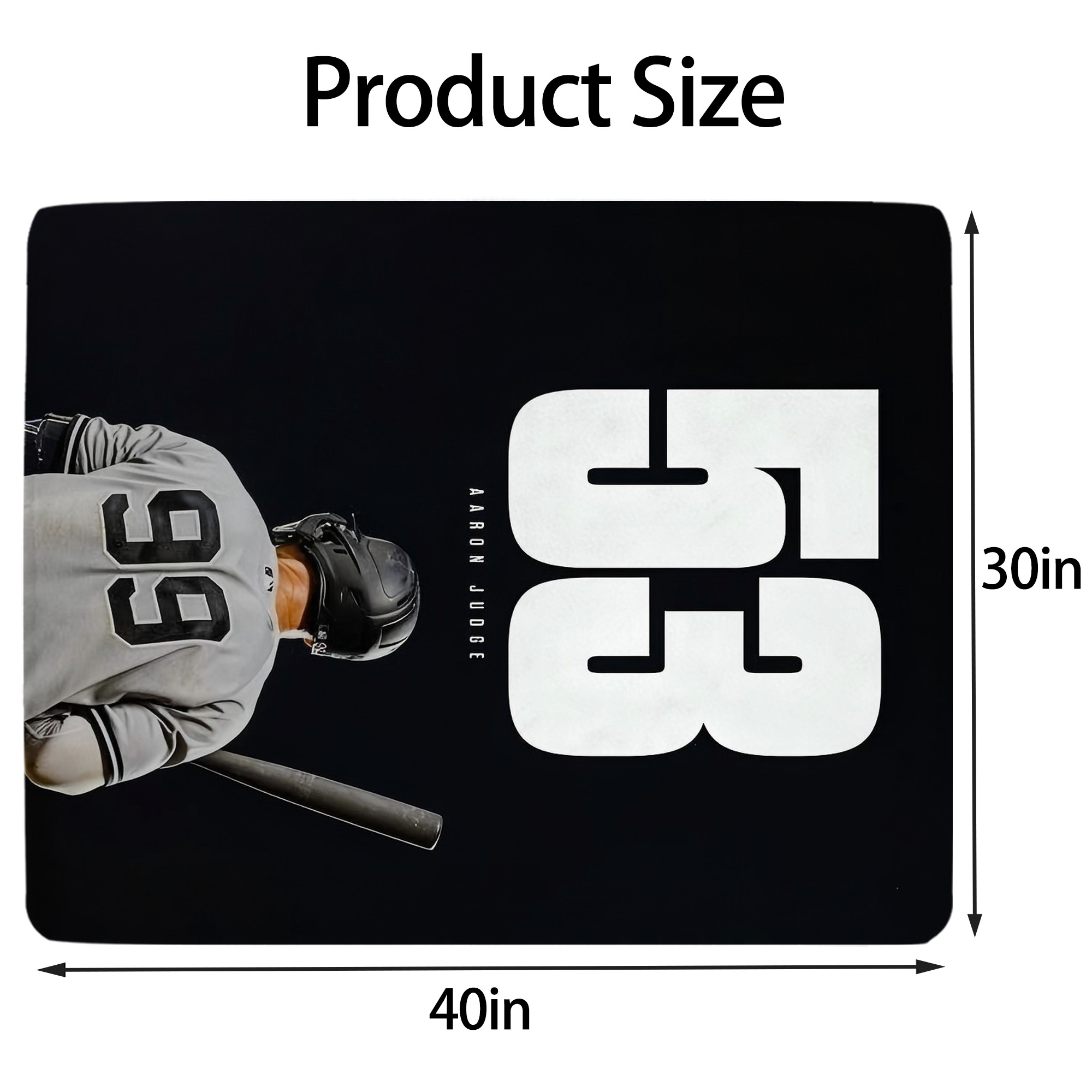 Aaron Judge 53 Home Runs Soft Plush Fleece Blanket 30x40 Inch - 300GSM Flannel, Ultra Soft & Warm, Lightweight & Durable, Perfect For Kids, Adults, Couch, Bed, Camping, Travel, Gift For Family & Friends
