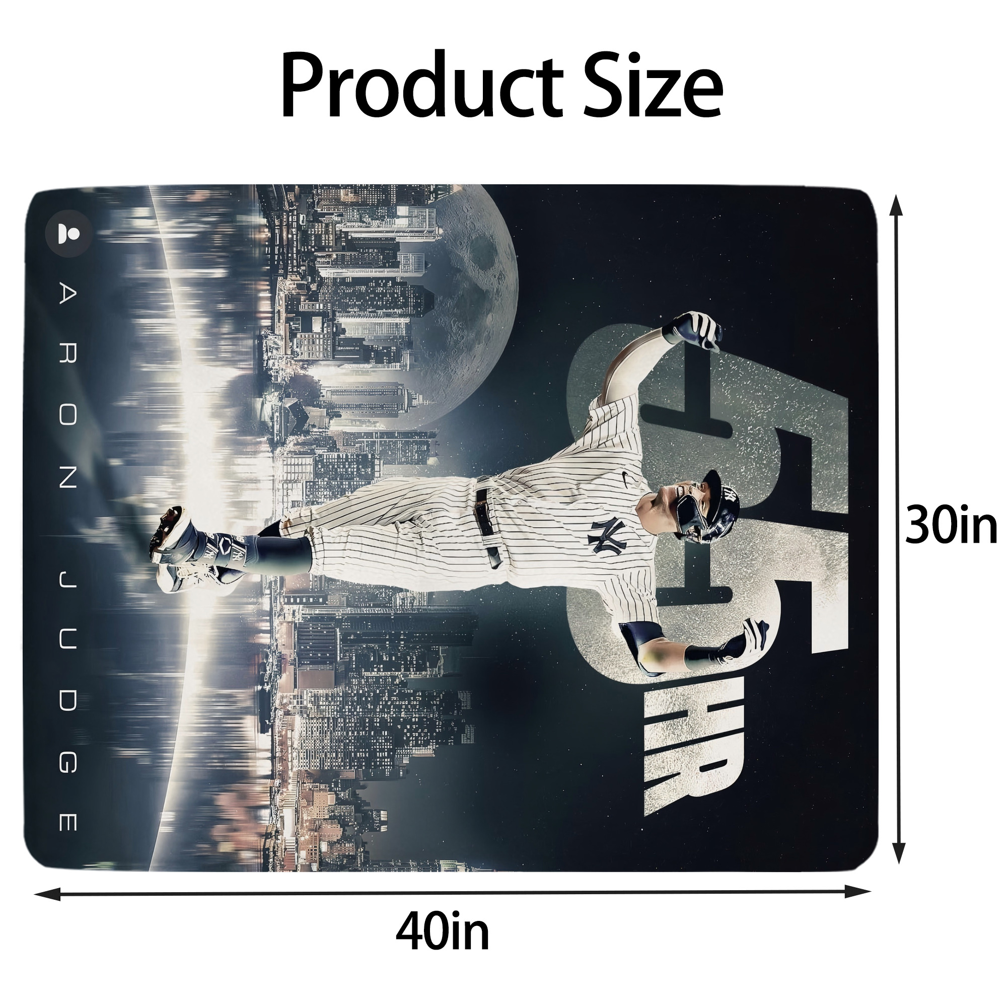 Aaron Judge 55 Home Runs Soft Plush Fleece Blanket 30x40 Inch - 300GSM Flannel, Ultra Soft & Warm, Lightweight & Durable, Perfect For Kids, Adults, Couch, Bed, Camping, Travel, Gift For Family & Friends