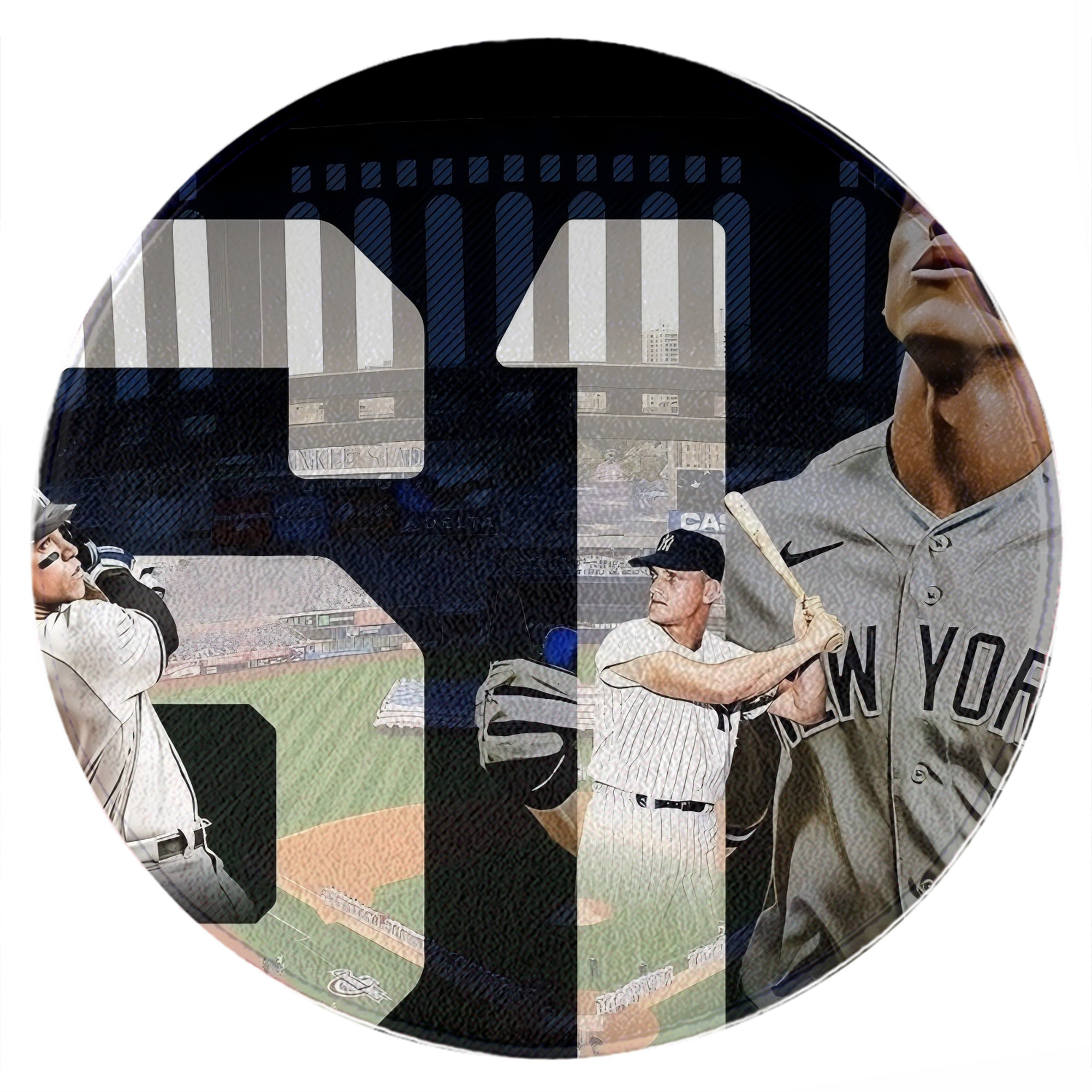 Aaron Judge 61 Home Runs 1 Round Floor Mat – Soft Flannel & High-Density Sponge Core – Non-Slip Dot Backing – Durable Stitched Edges – Quick-Dry & Breathable – Perfect For Home, Bathroom & Living Room