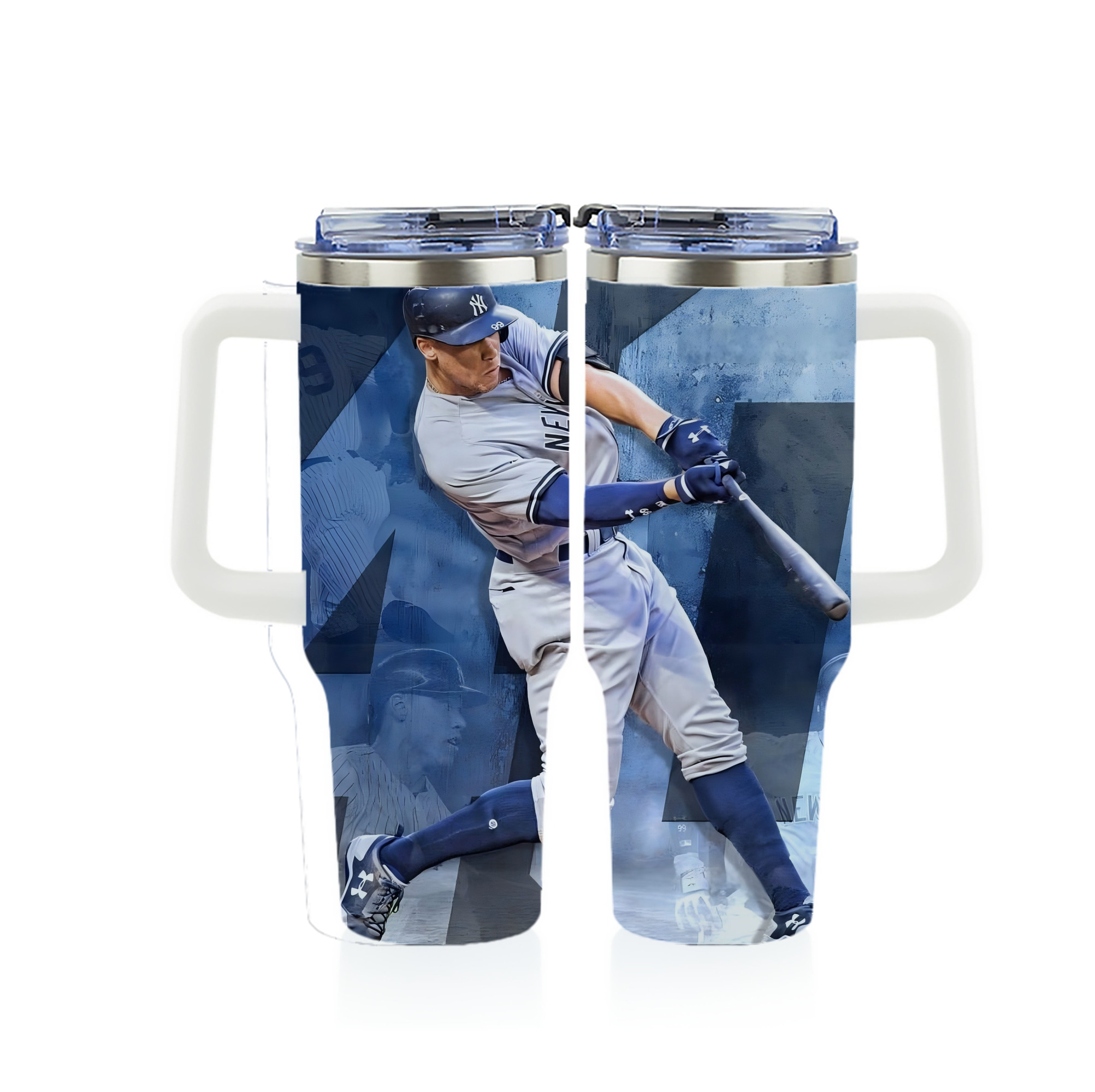 Aaron Judge 40 Home Runs 1 40oz Full Wrap Car Tumbler – Durable Stainless Steel Travel Mug With Vibrant UV Print – Double Wall Insulated, Fits Most Car Cup Holders