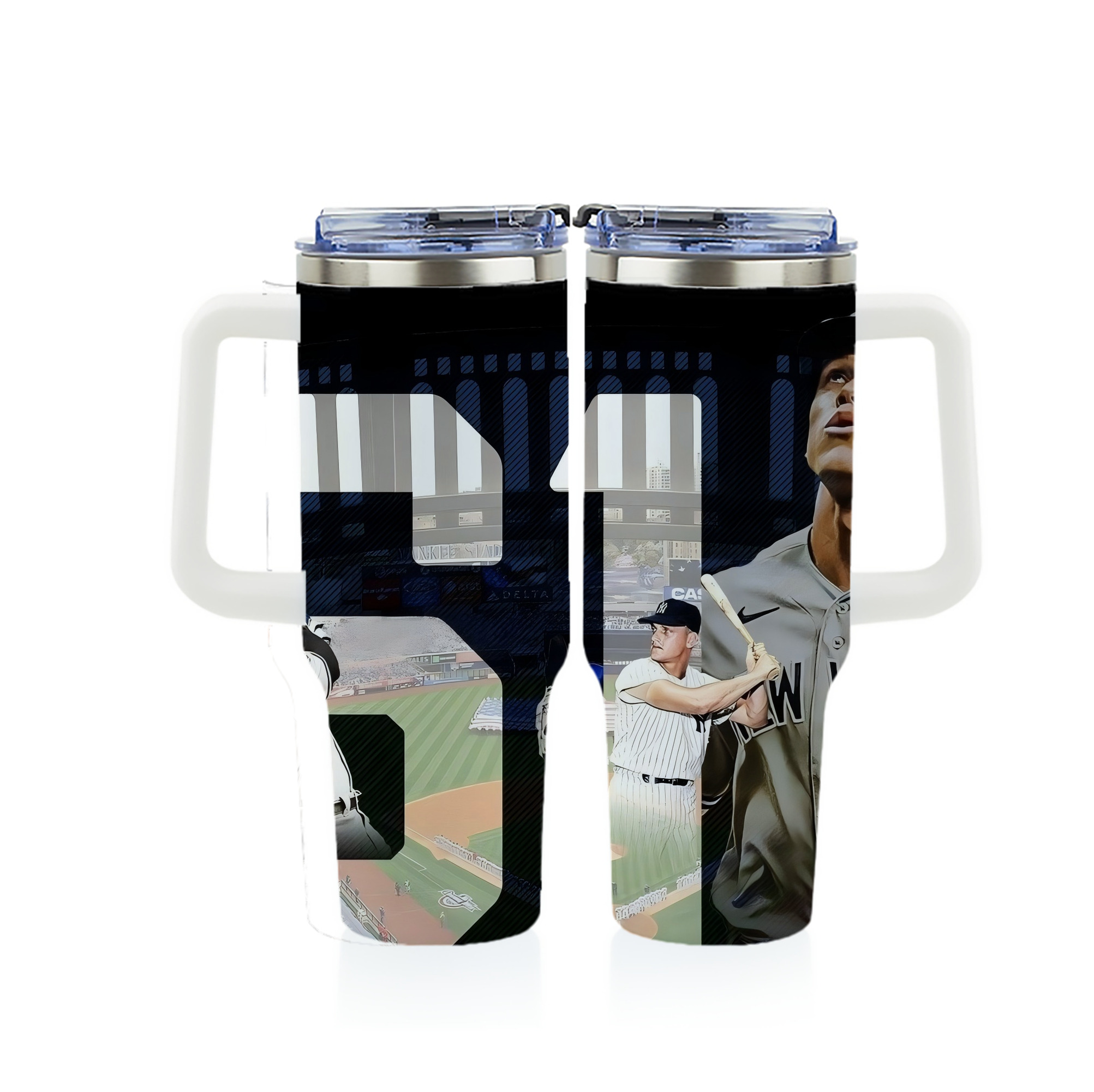 Aaron Judge 61 Home Runs 1 40oz Full Wrap Car Tumbler – Durable Stainless Steel Travel Mug With Vibrant UV Print – Double Wall Insulated, Fits Most Car Cup Holders