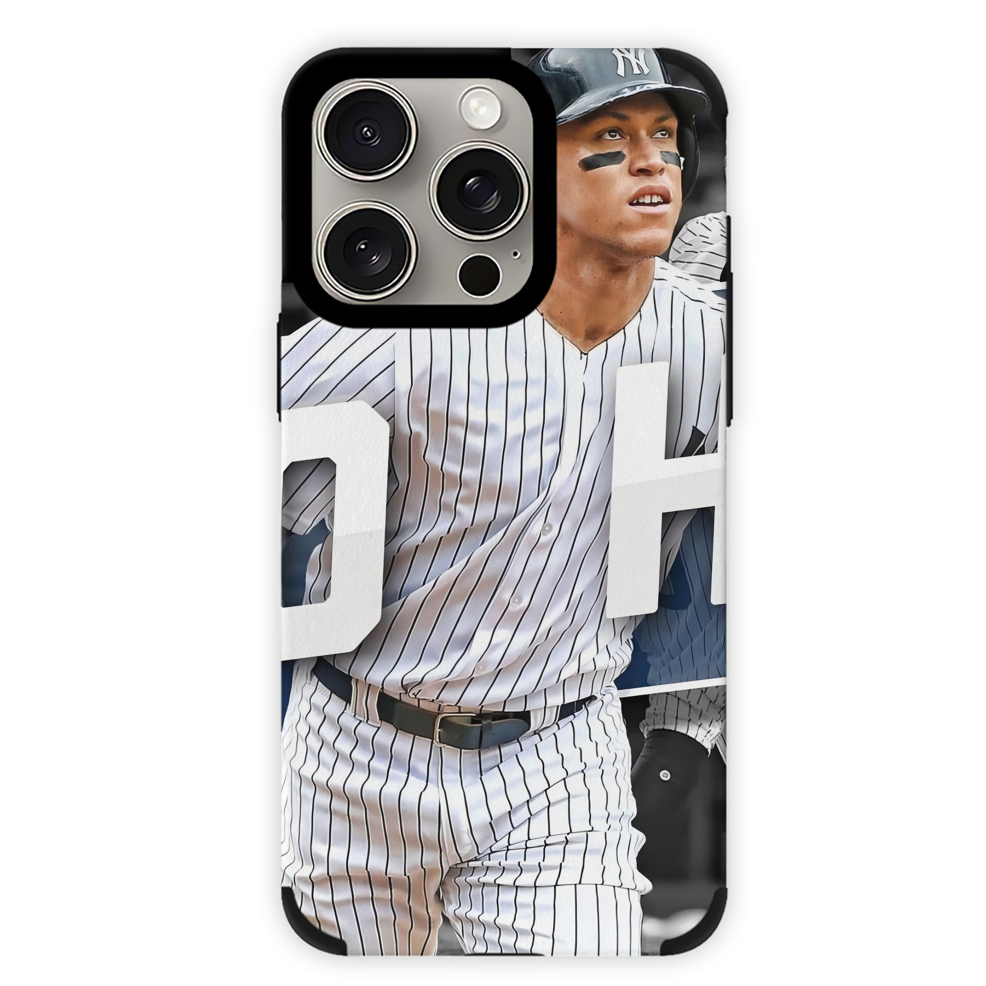 Aaron Judge 50 Home Runs 2 IPhone 15 Pro Max PU Leather Case – Soft Lining, 360° Protection – Precise Fit, 3D Buttons, Easy Charging – Anti-Yellowing, Easy To Clean