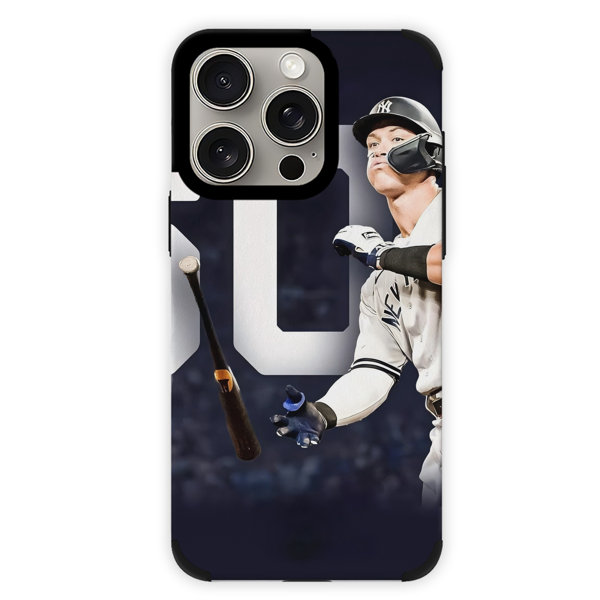 Aaron Judge 60 Home Runs 4 IPhone 15 Pro Max PU Leather Case – Soft Lining, 360° Protection – Precise Fit, 3D Buttons, Easy Charging – Anti-Yellowing, Easy To Clean