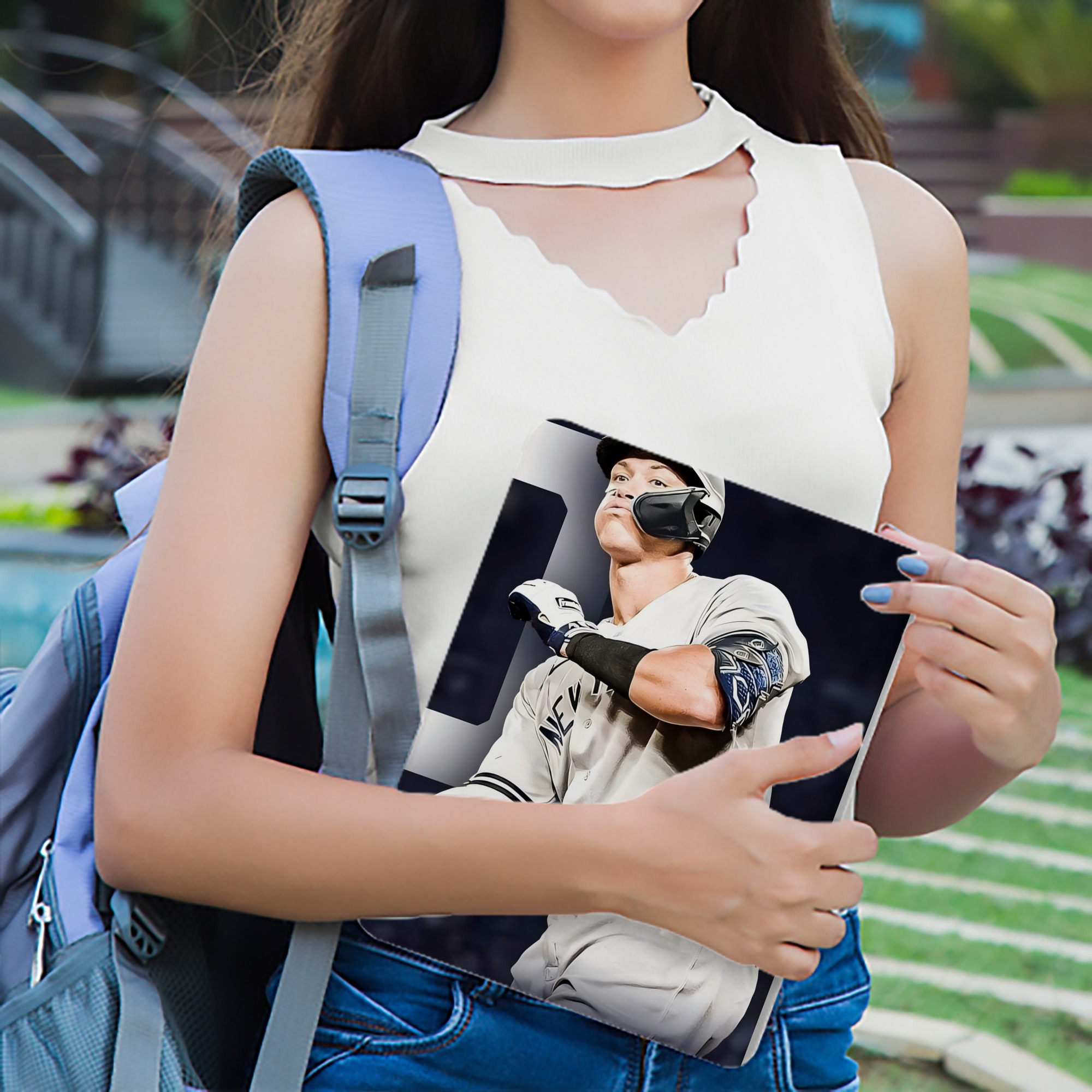 Aaron Judge 60 Home Runs 4 IPad Case Without Pencil Slot – Book-Style Cover With PU Leather & TPU – Slim, Durable, Scratch-Resistant, Full Protection & Easy Access