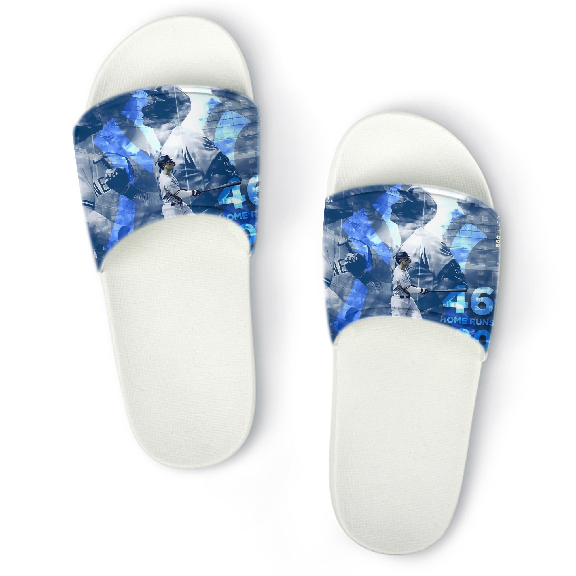 Aaron Judge 46 Home Runs PVC Home Slippers For Men & Women – Durable, Comfortable, Waterproof, Non-Slip, Stylish Casual Indoor & Outdoor Sandals