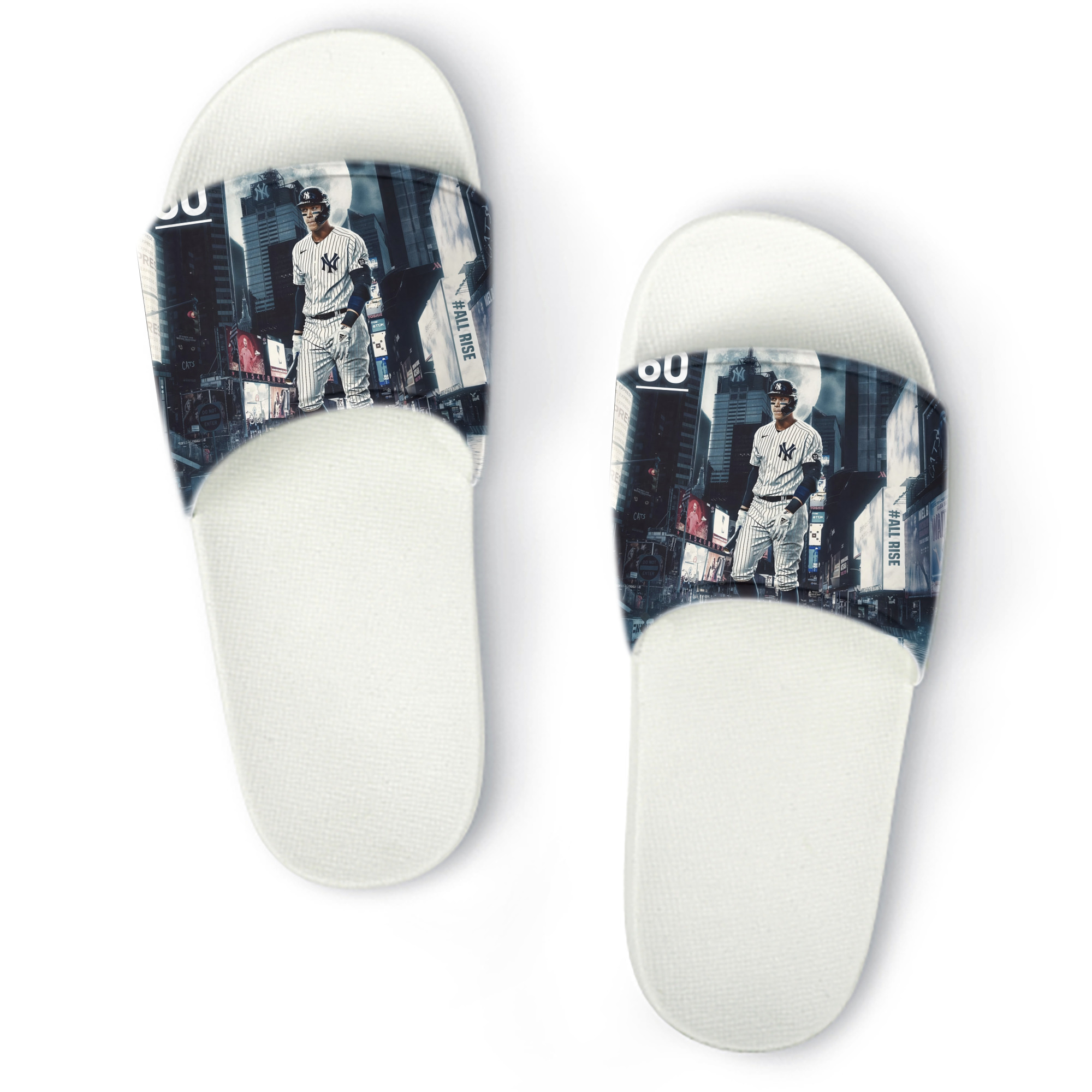 Aaron Judge 60 Home Runs 6 PVC Home Slippers For Men & Women – Durable, Comfortable, Waterproof, Non-Slip, Stylish Casual Indoor & Outdoor Sandals