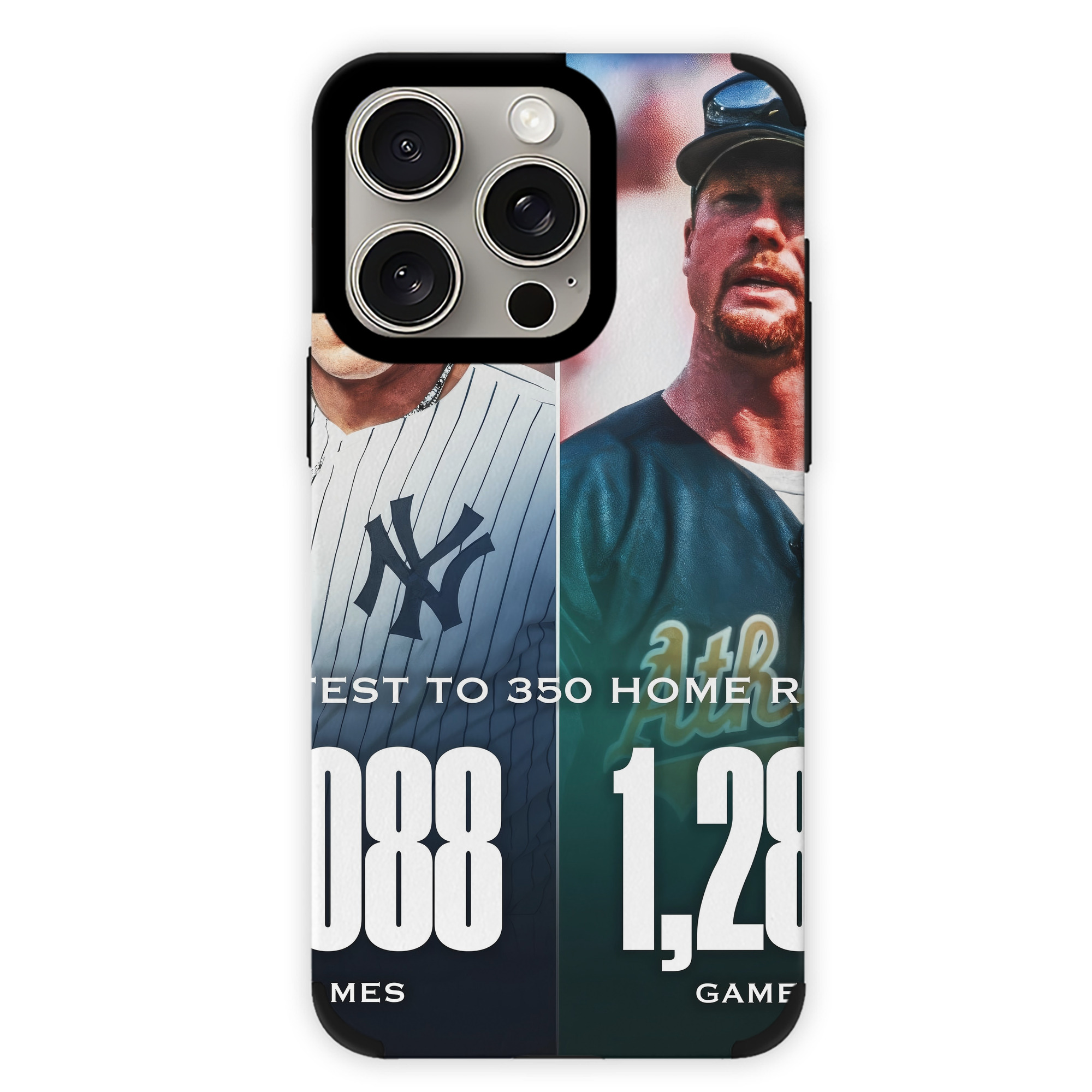 Aaron Judge's 350th Career Home Runs IPhone 15 Pro Max PU Leather Case – Soft Lining, 360° Protection – Precise Fit, 3D Buttons, Easy Charging – Anti-Yellowing, Easy To Clean